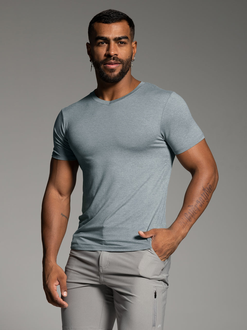 Softest Performance Stretch V-neck Tee | Ahaselected