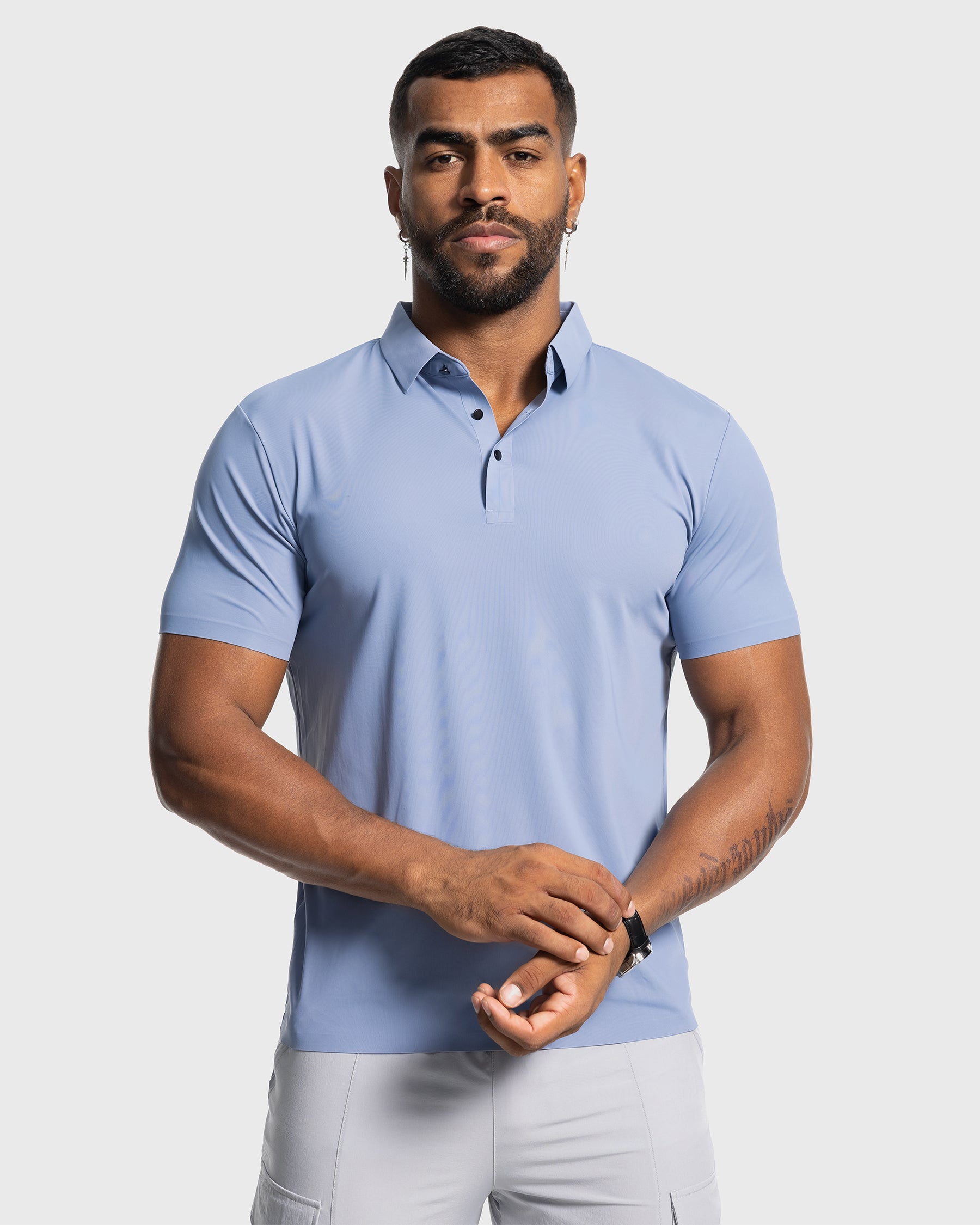 Stay Cool Performance Seamless Stretch Polo - Ahaselected