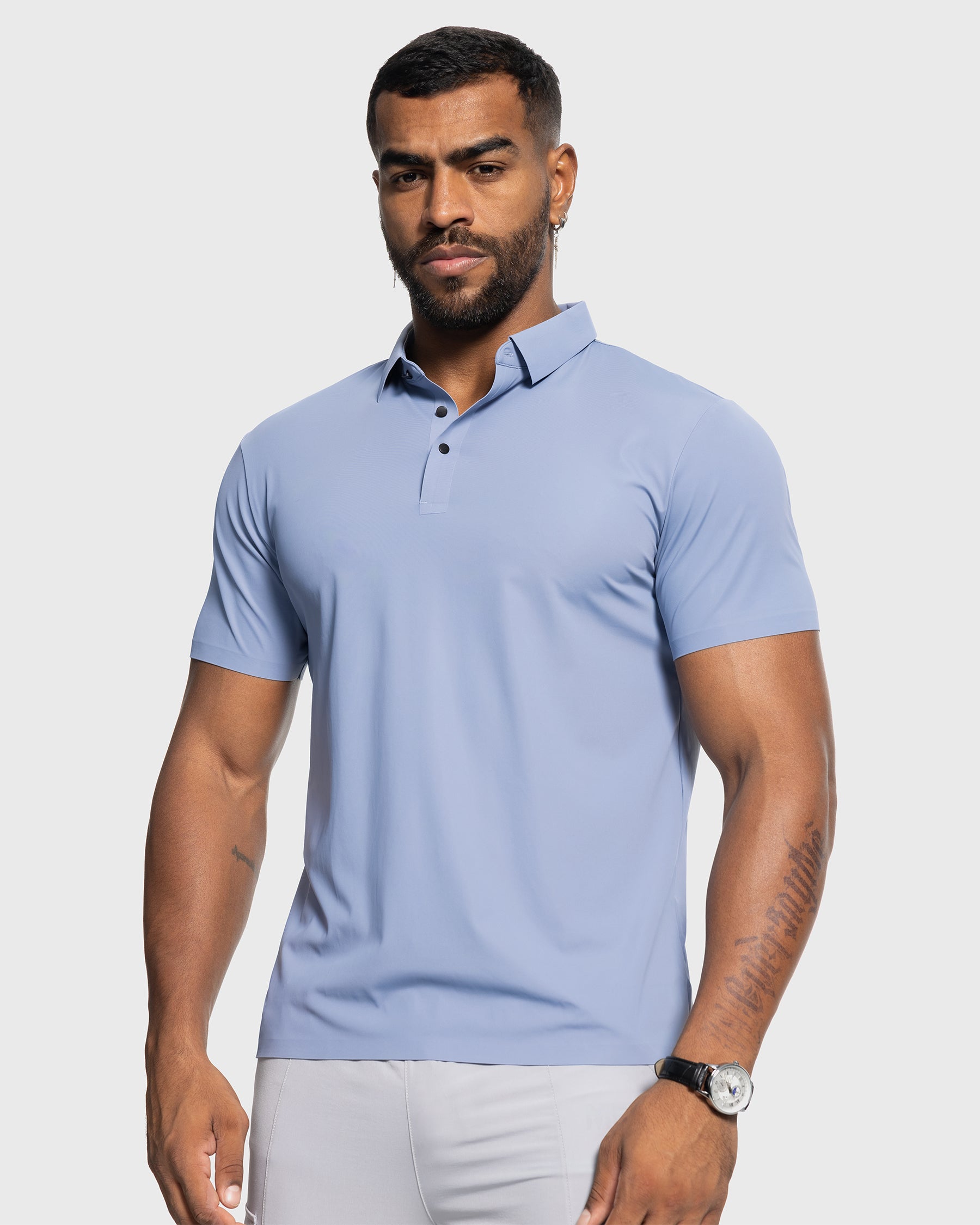 Stay Cool Performance Seamless Stretch Polo - Ahaselected