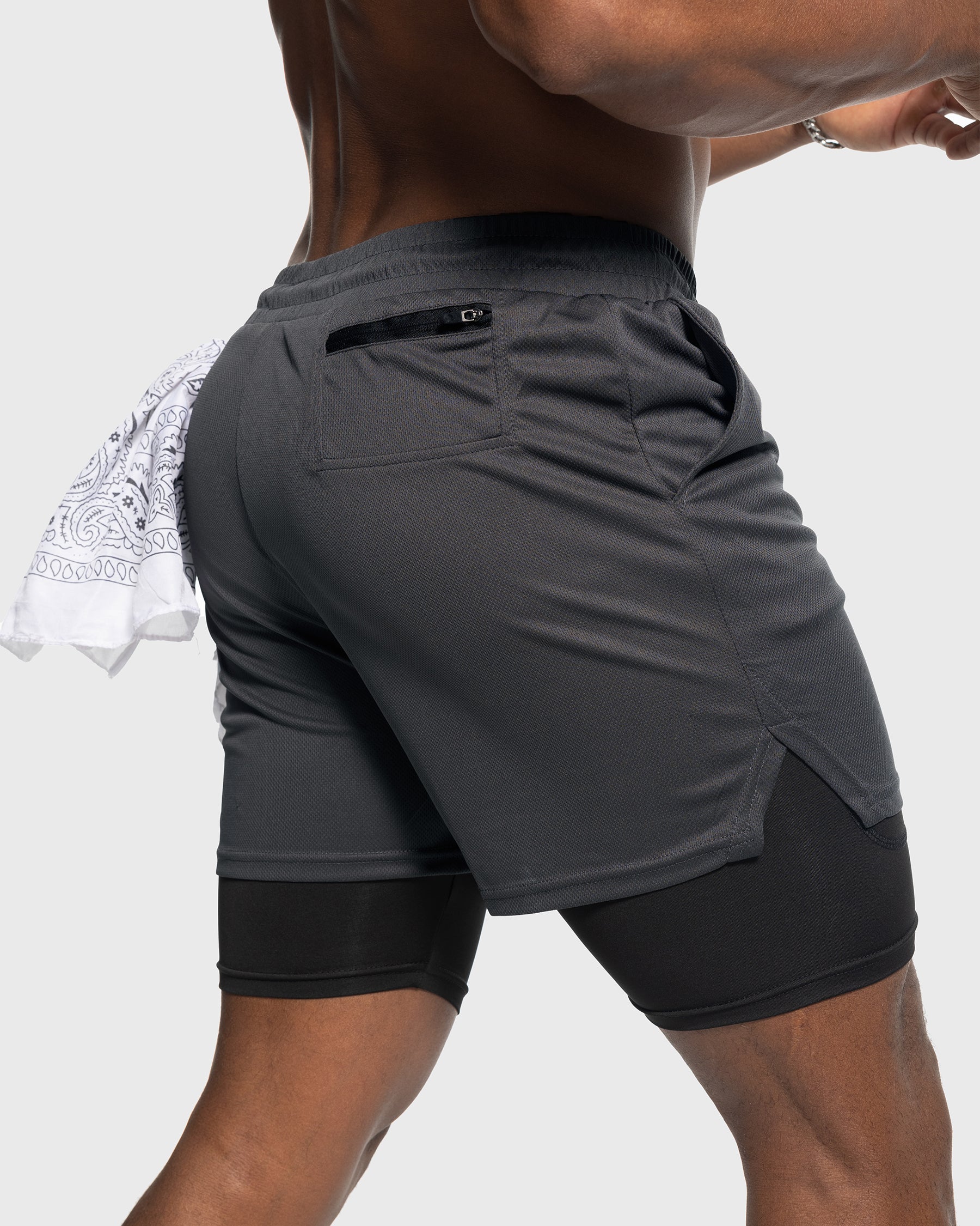 7" Kinetic Pocket Lined 2 in 1 Mesh Stretch Short - Ahaselected