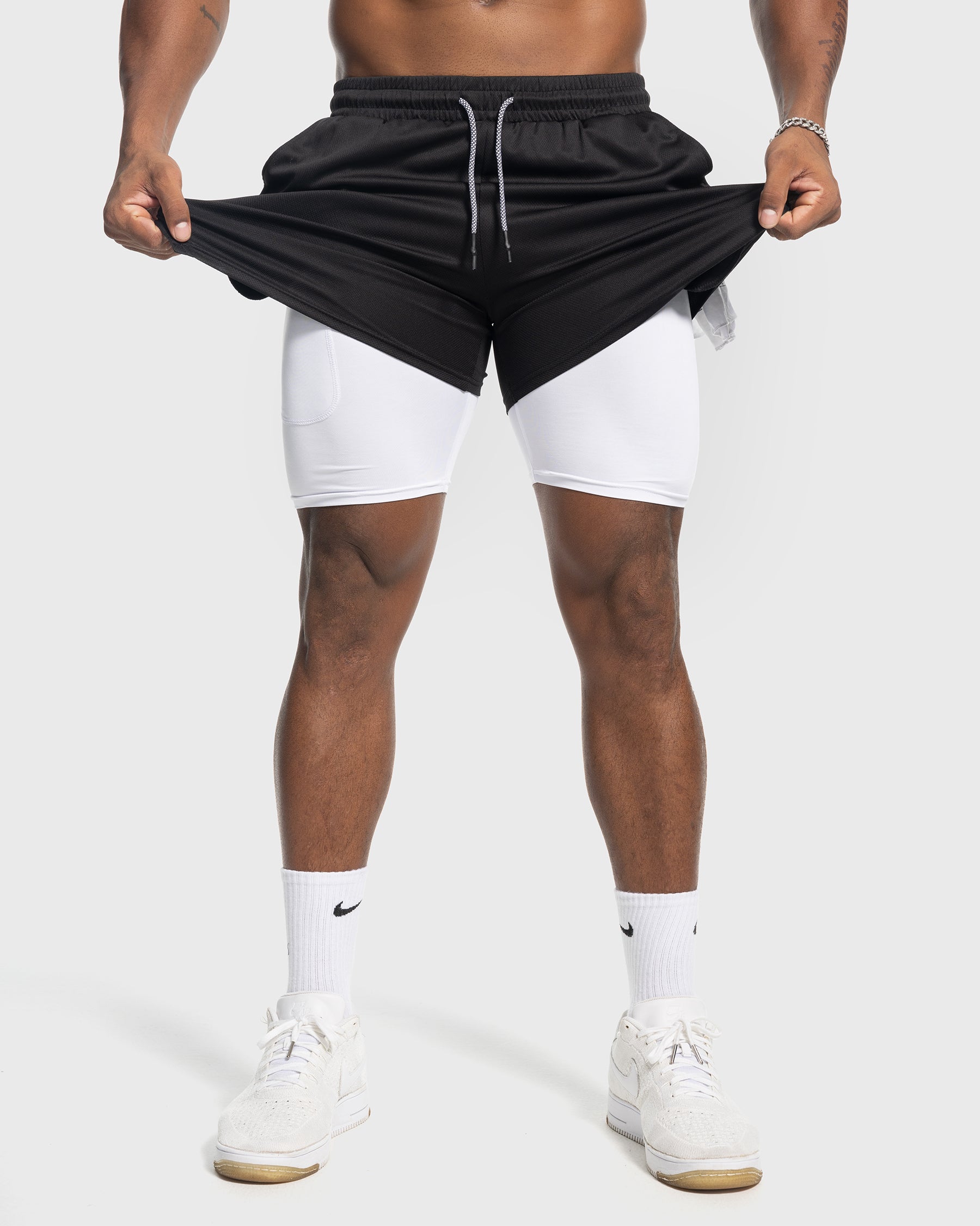 7" Kinetic Pocket Lined 2 in 1 Mesh Stretch Short - Ahaselected