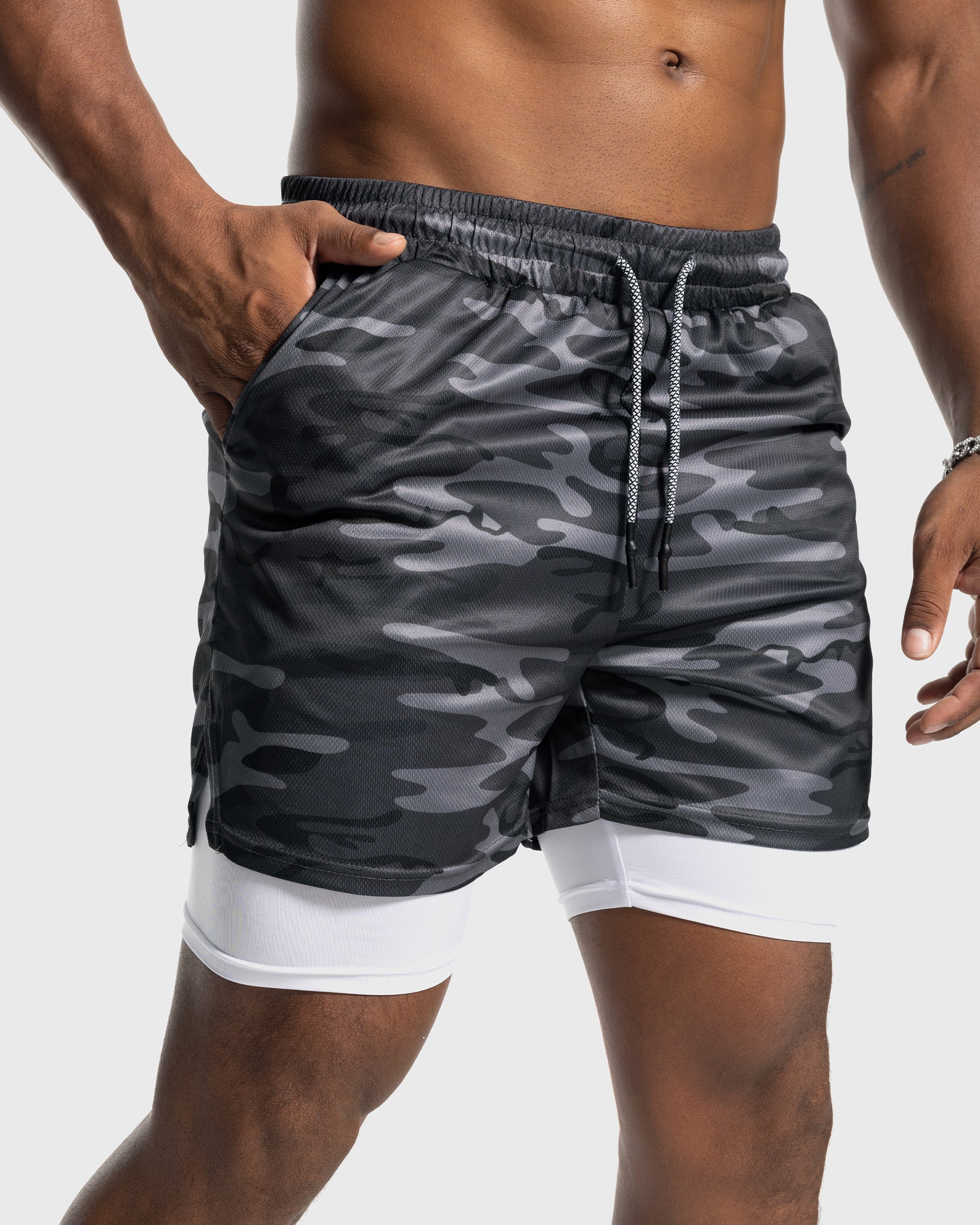 7" Kinetic Pocket Lined 2 in 1 Mesh Stretch Short - Ahaselected