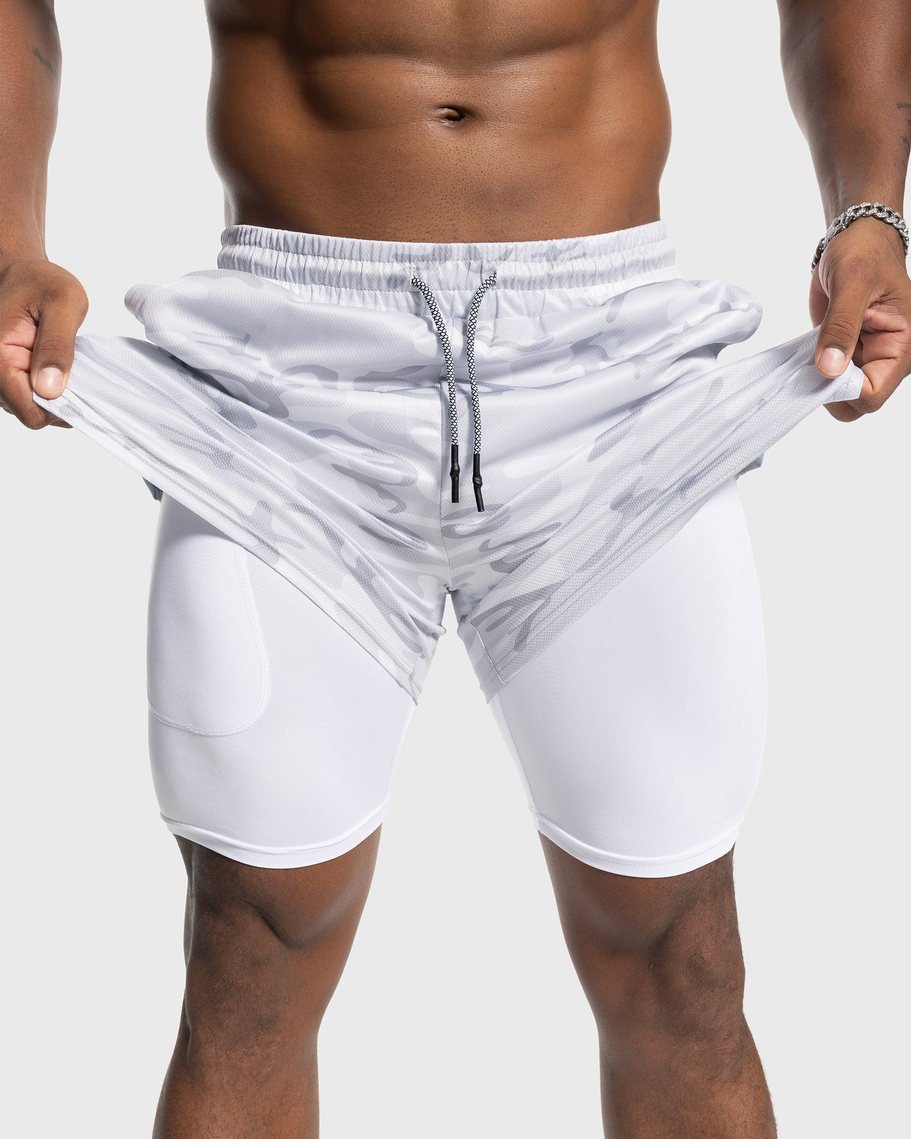 7" Kinetic Pocket Lined 2 in 1 Mesh Stretch Short - Ahaselected