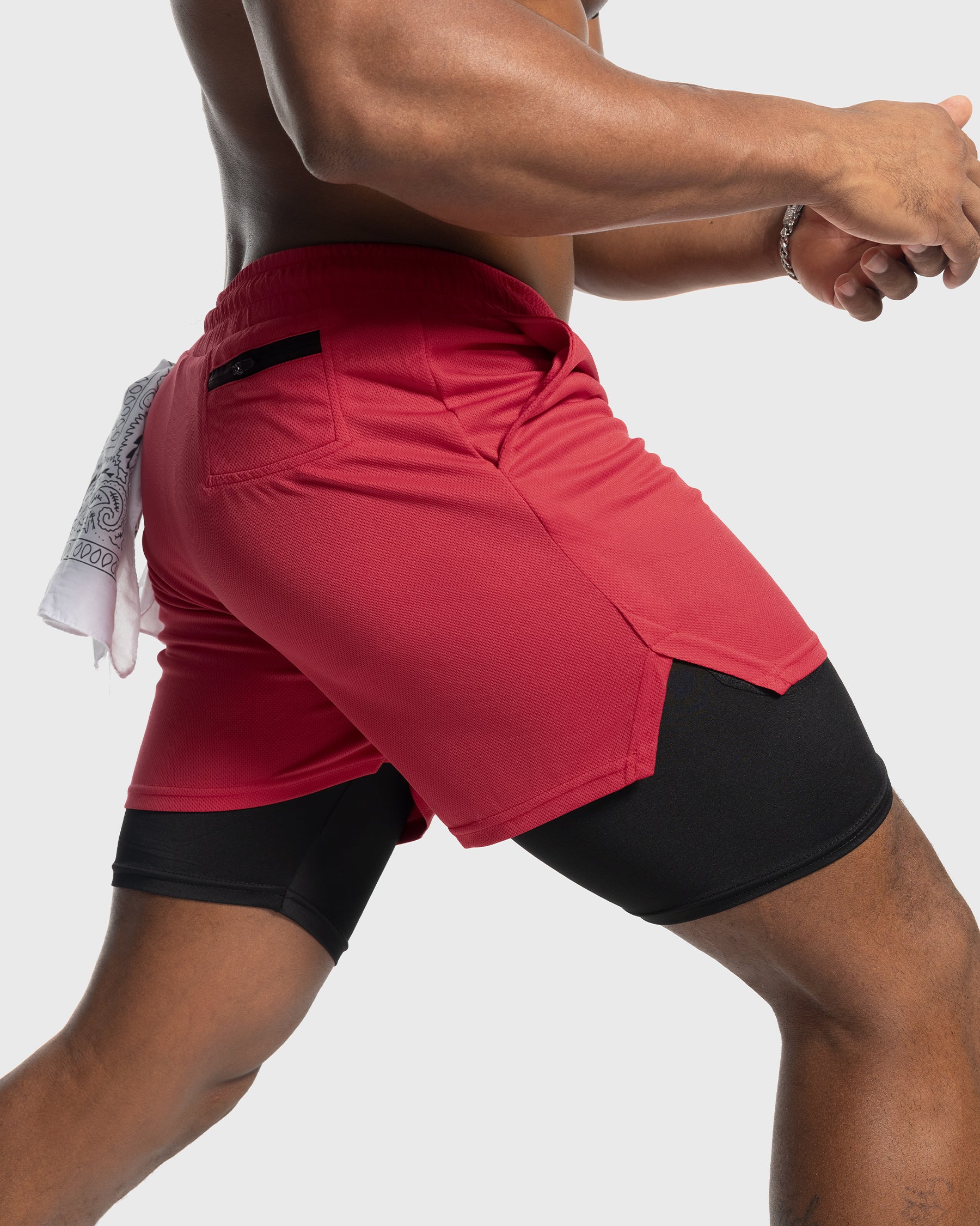 7" Kinetic Pocket Lined 2 in 1 Mesh Stretch Short - Ahaselected