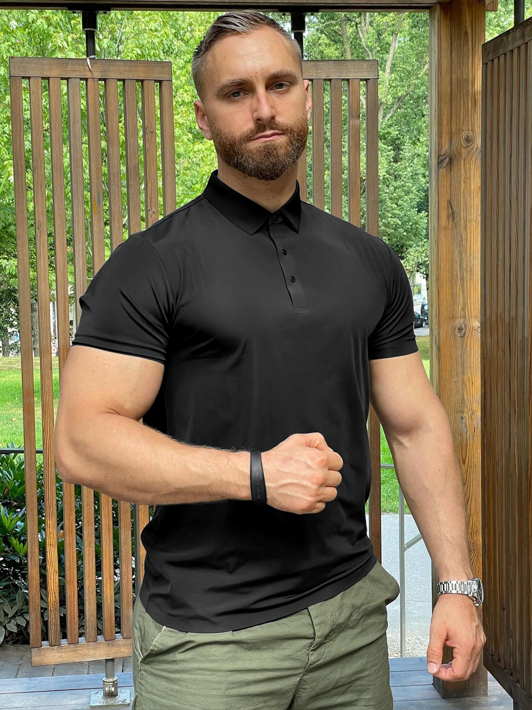 Stay Cool Performance Seamless Stretch Polo - Ahaselected