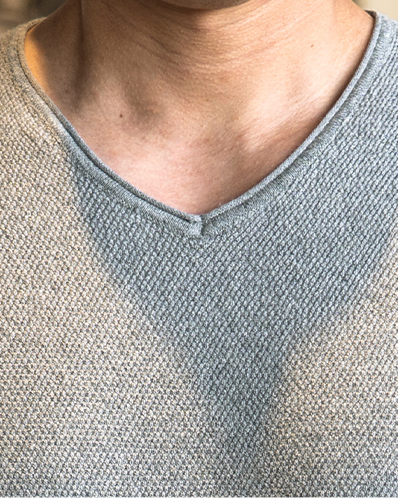 Classic V-Neck Knit Tee Short Sleeves - Ahaselected