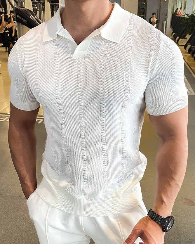 Ice Silk Polo Short Sleeves New - Ahaselected