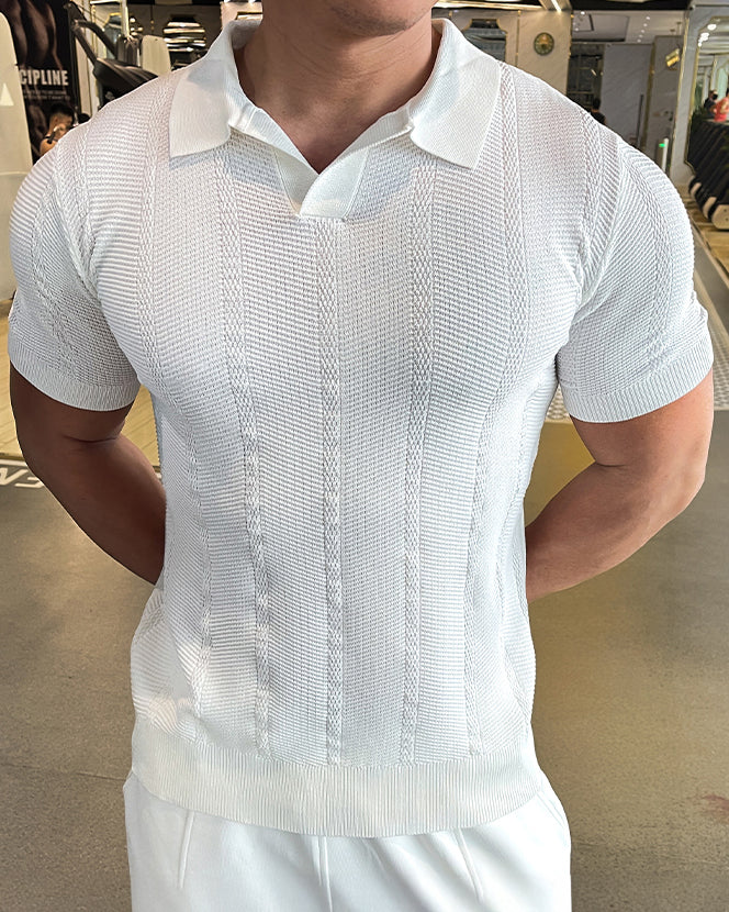 Ice Silk Polo Short Sleeves New - Ahaselected