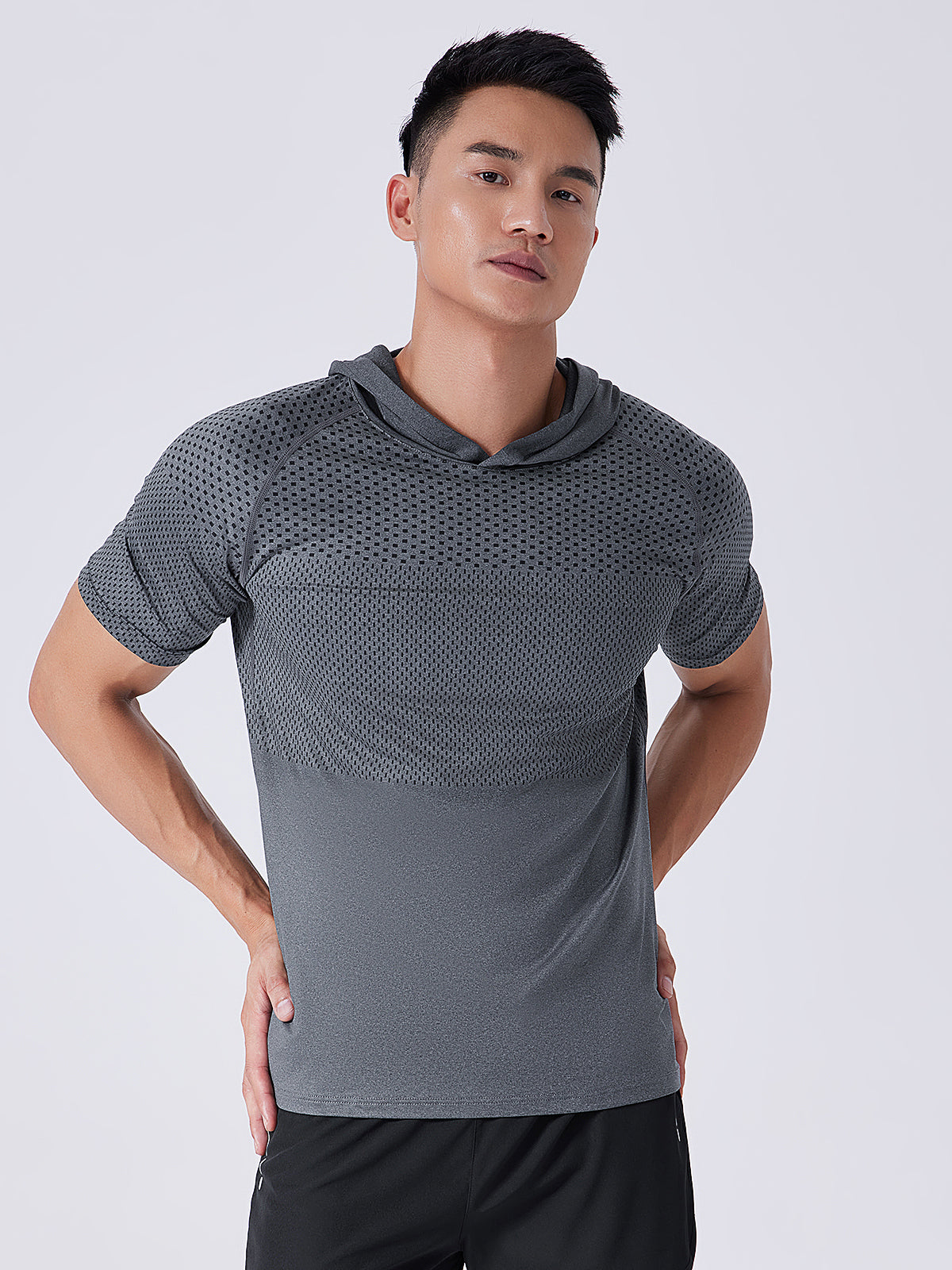 M's Core Hooded Performance Shirt-Short Sleeve - Ahaselected