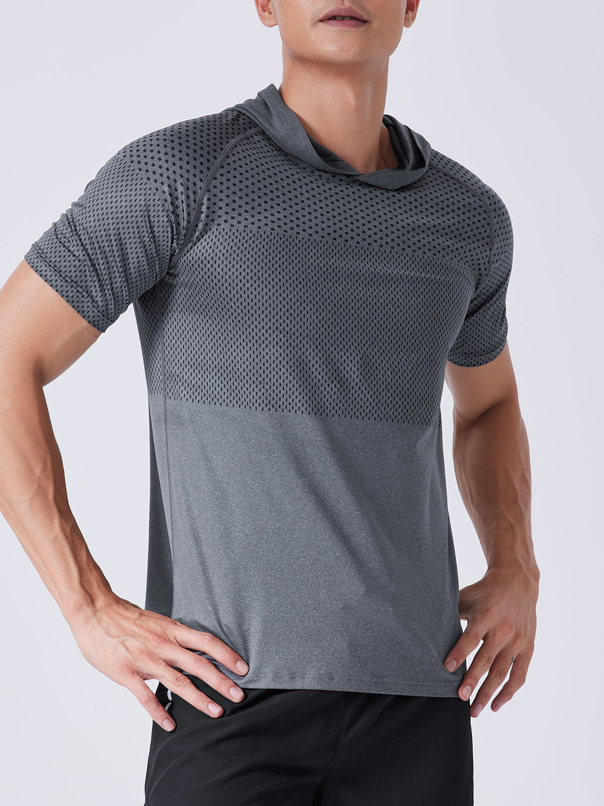 M's Core Hooded Performance Shirt-Short Sleeve - Ahaselected