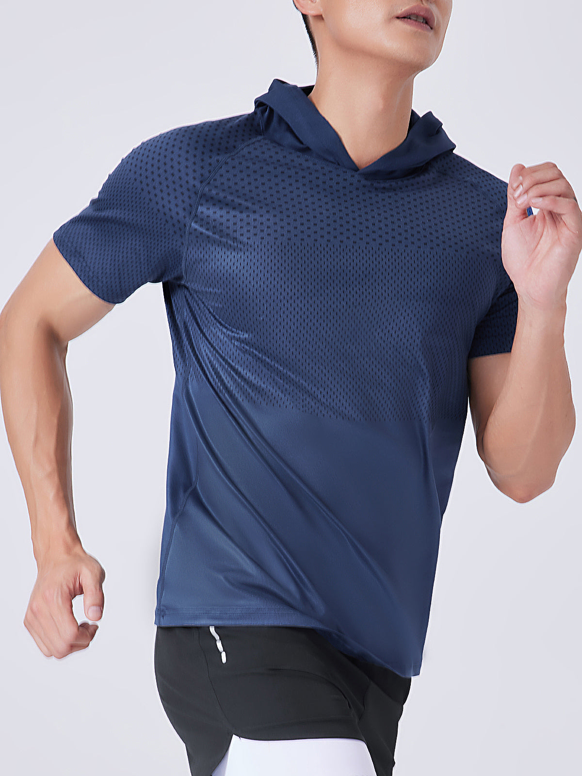 M's Core Hooded Performance Shirt-Short Sleeve - Ahaselected