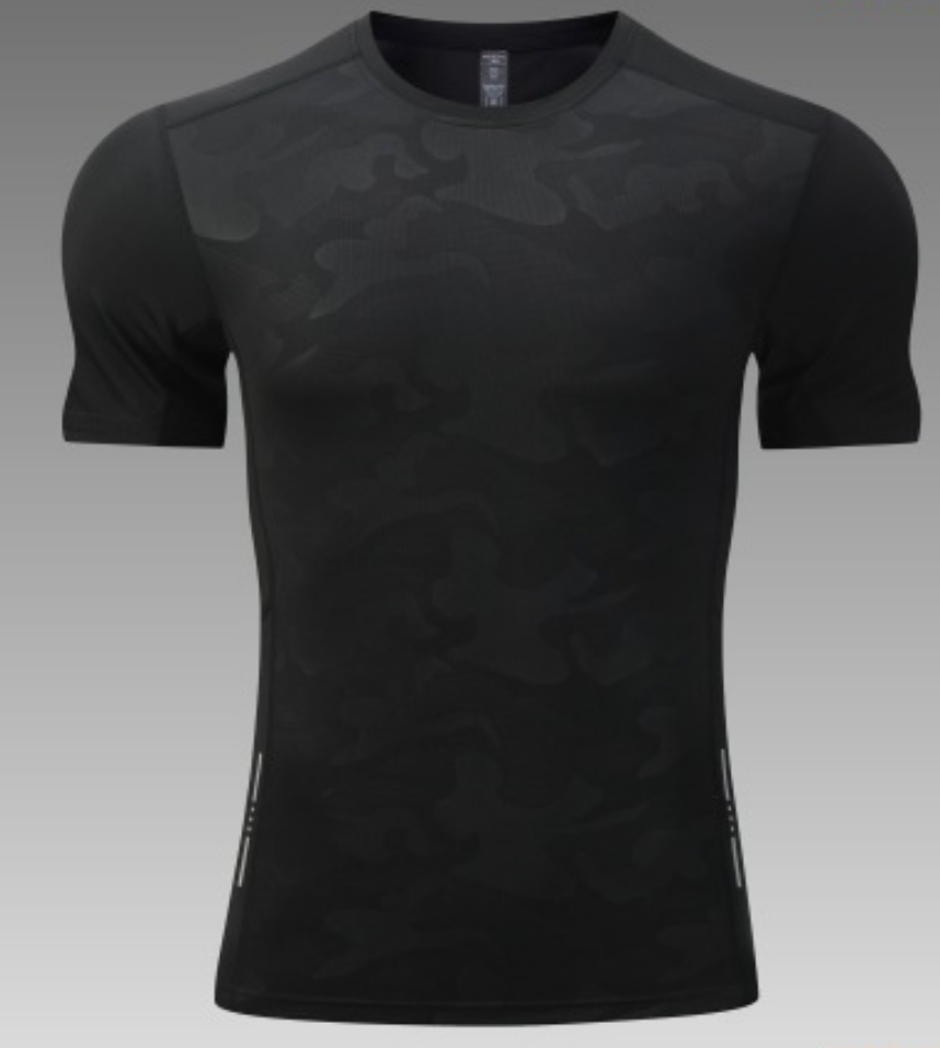 T-shirt d’entraînement pour homme à imprimé camouflage et tissu performant-thumbmail-20