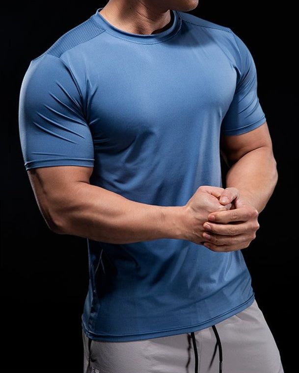 Quick Dry Short Sleeve Running T-shirt - Ahaselected