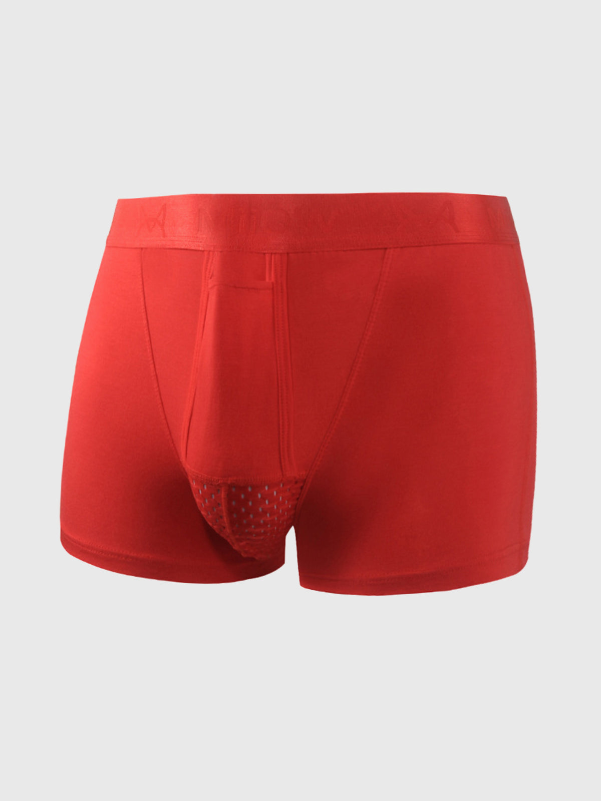 3 Packs M's Dual Pouch Trunks Separate Fly Boxer Briefs - Ahaselected