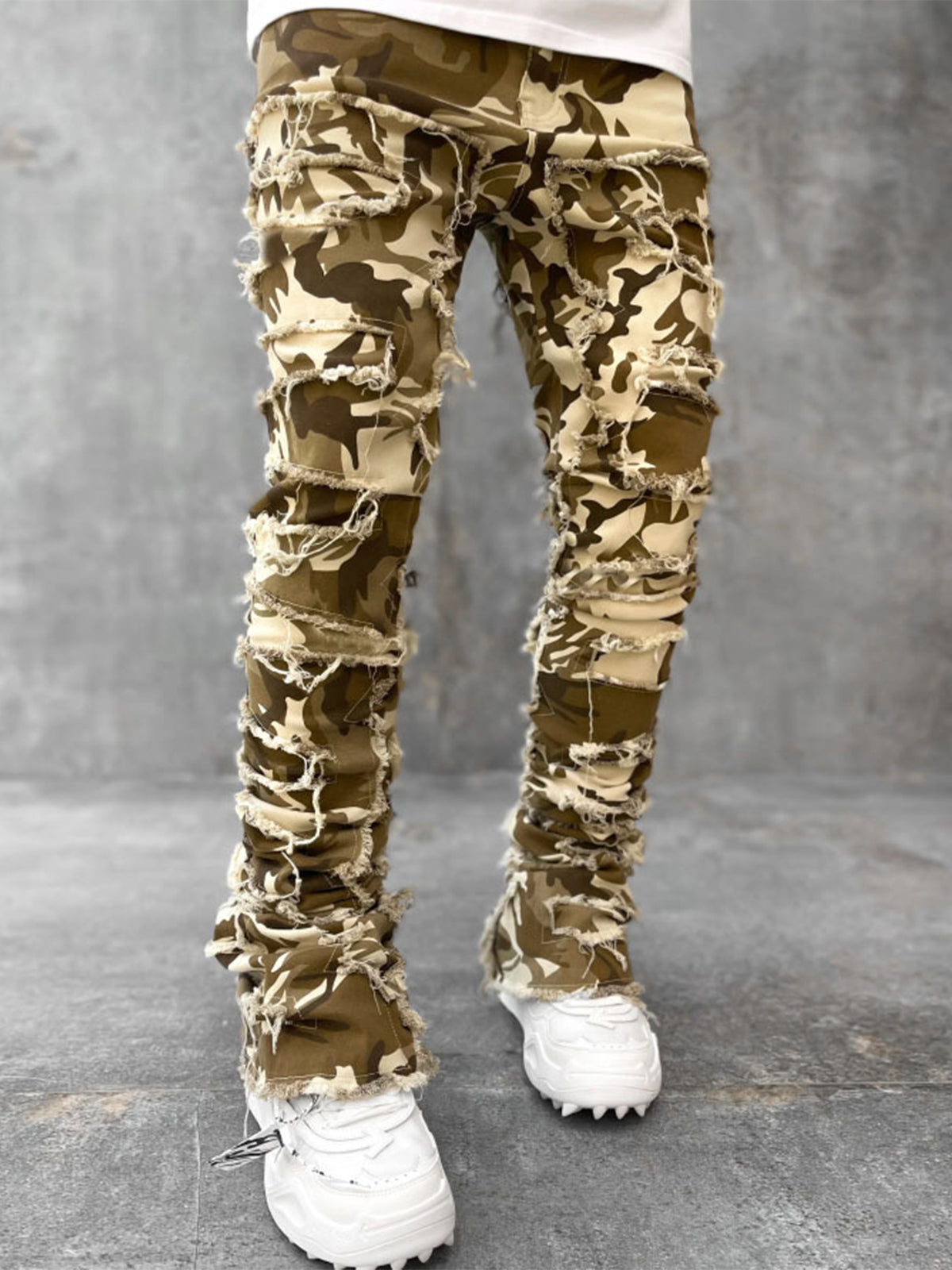 Tassel Trim Denim Pants Street Jeans - Ahaselected