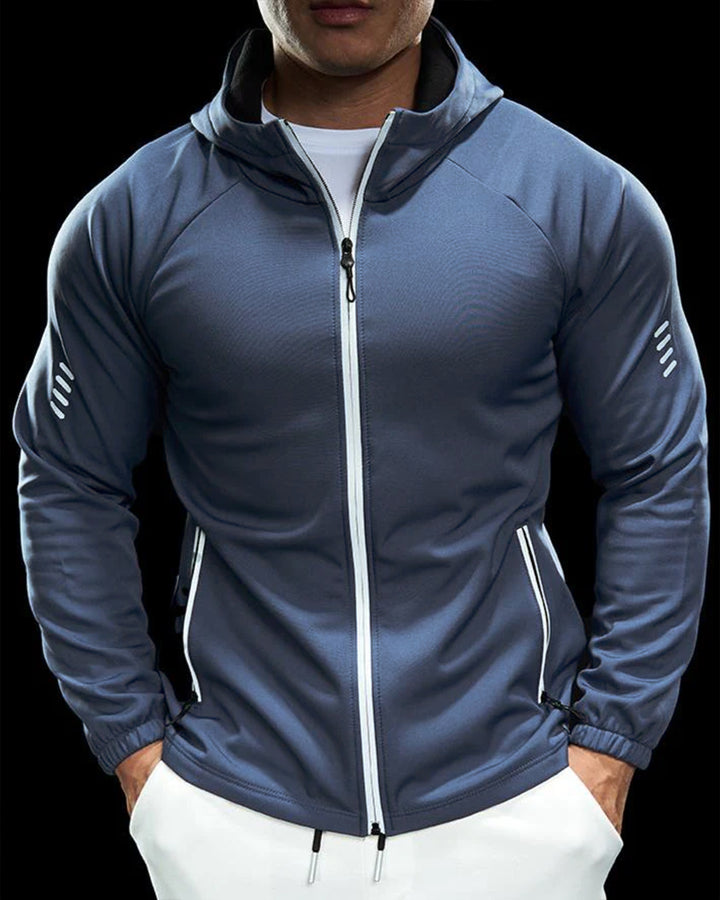 Wind Resistance Fleece Soft Shell Hooded Jacket