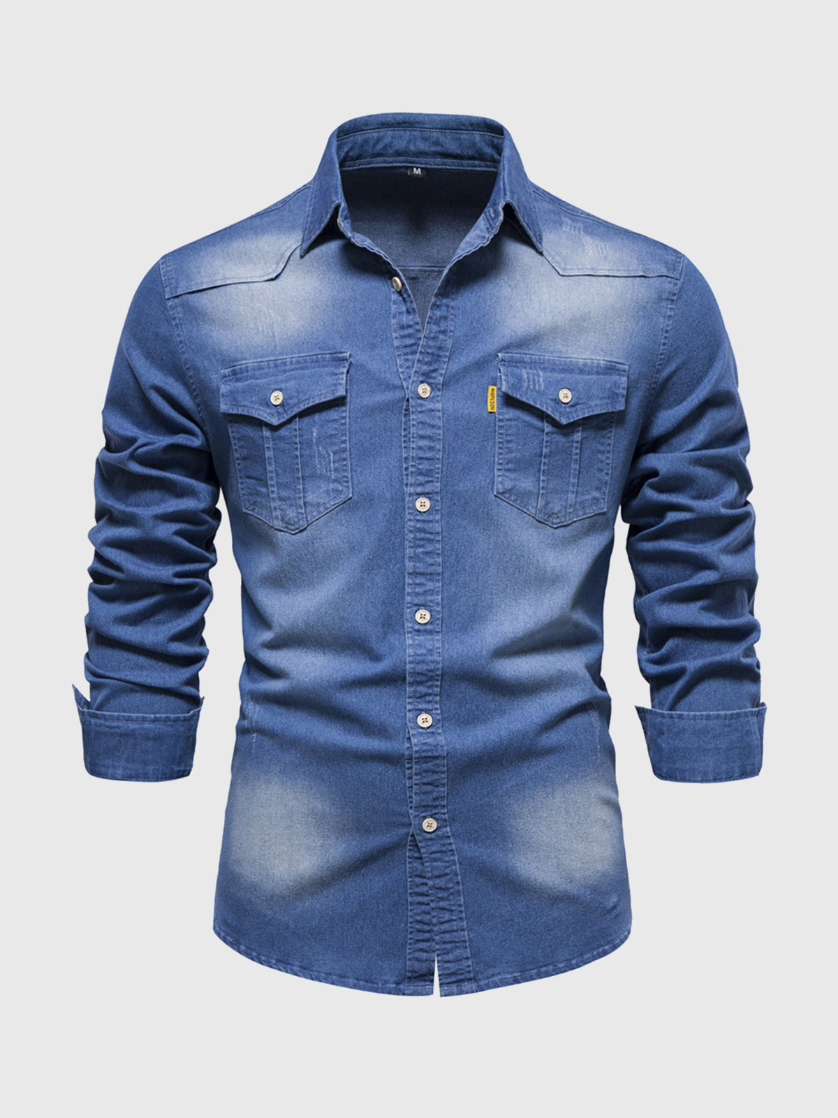 Long Sleeve Denim Shirt New - Ahaselected