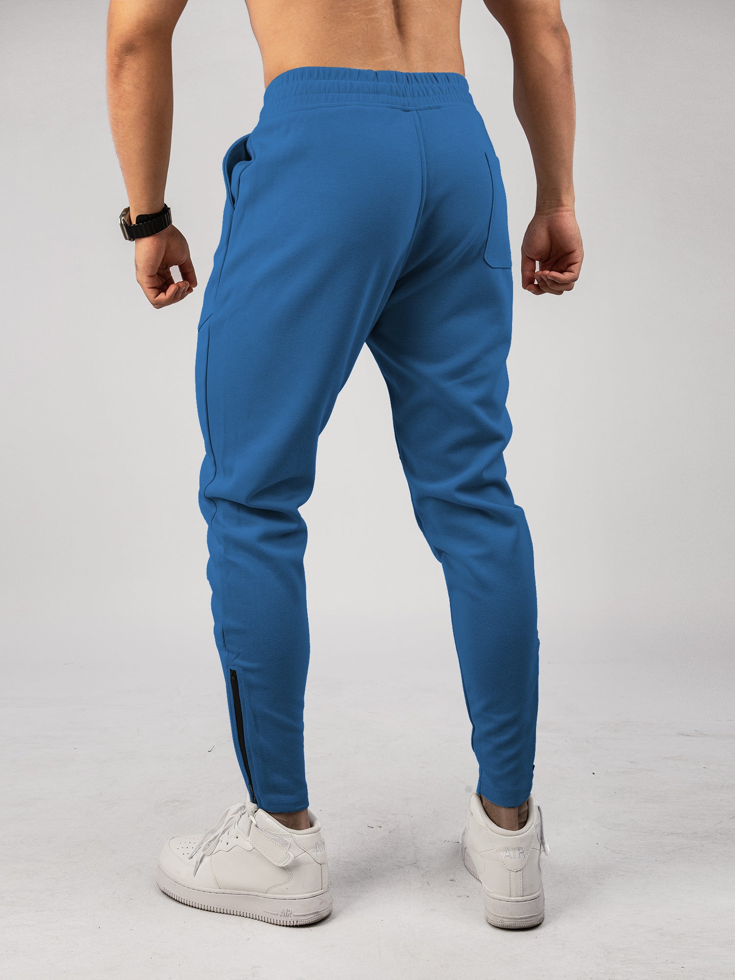 Men’s Warm Spliced Training Joggers with Zipper Hems - Ahaselected