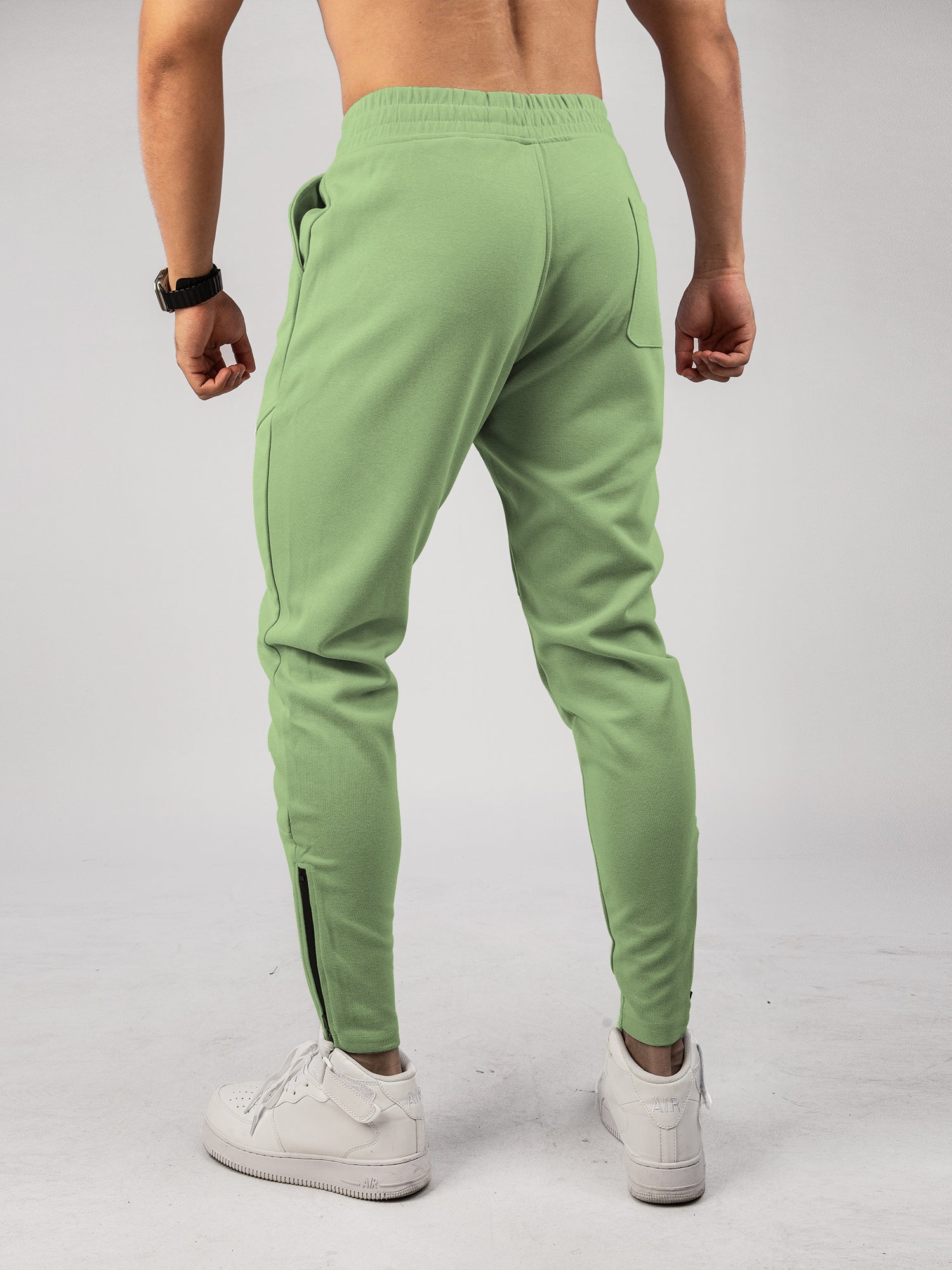 Men’s Warm Spliced Training Joggers with Zipper Hems - Ahaselected