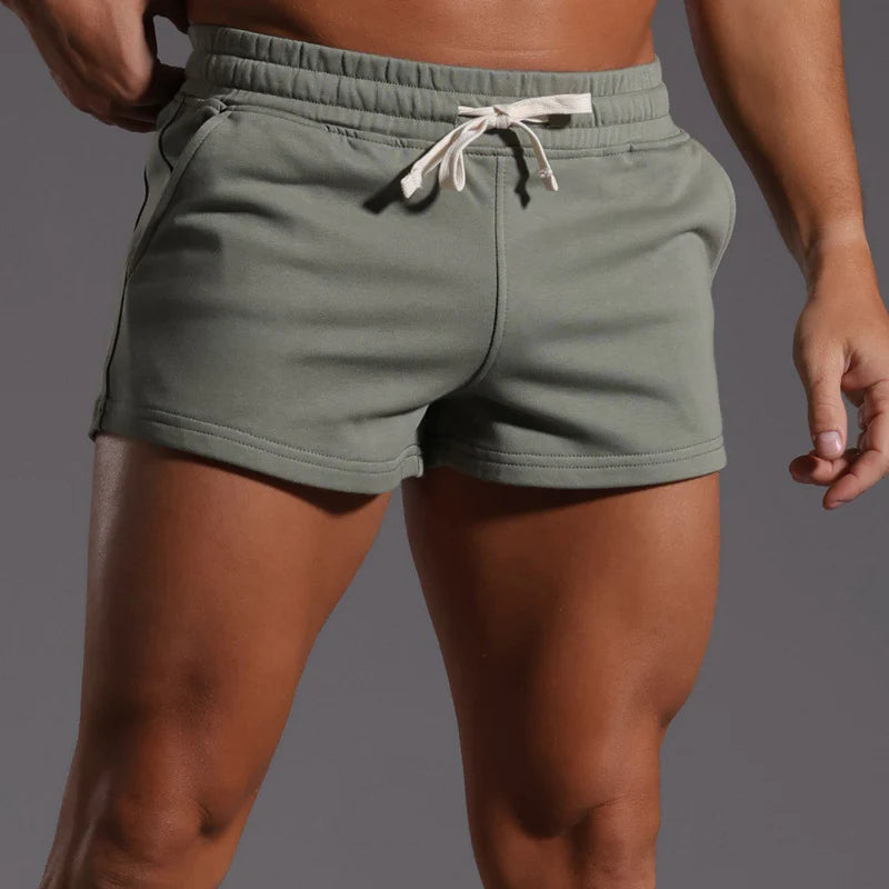 Shorts da uomo in cotone comfort con coulisse, cavallo interno da 2"-thumbmail-34