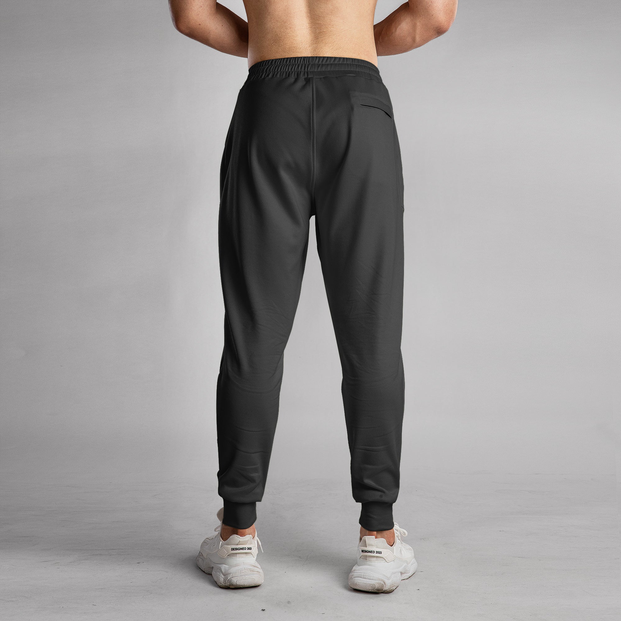 Stretch Performance Panel Joggers with Zipper Pockets - Ahaselected
