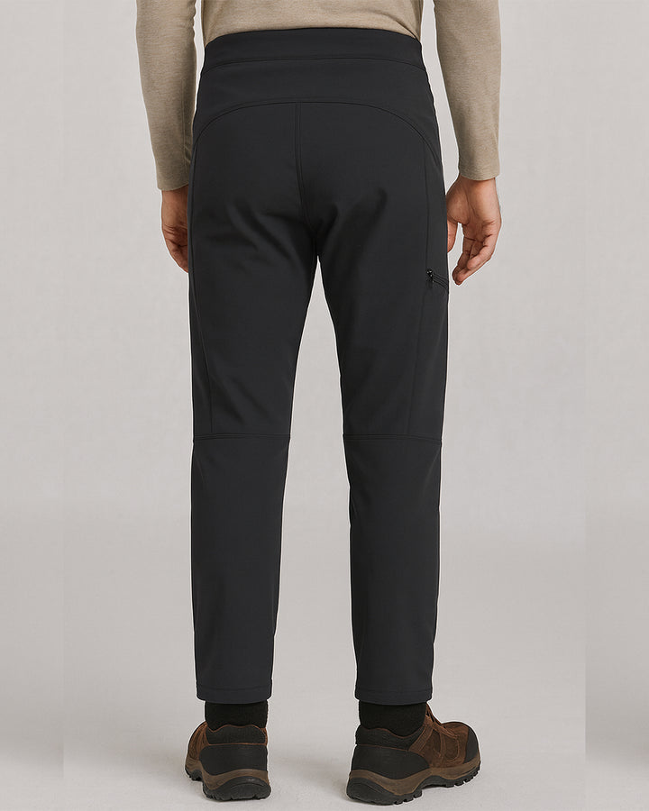 Men's Outdoor Fleece-Lined Water-Resistant Softshell Pants