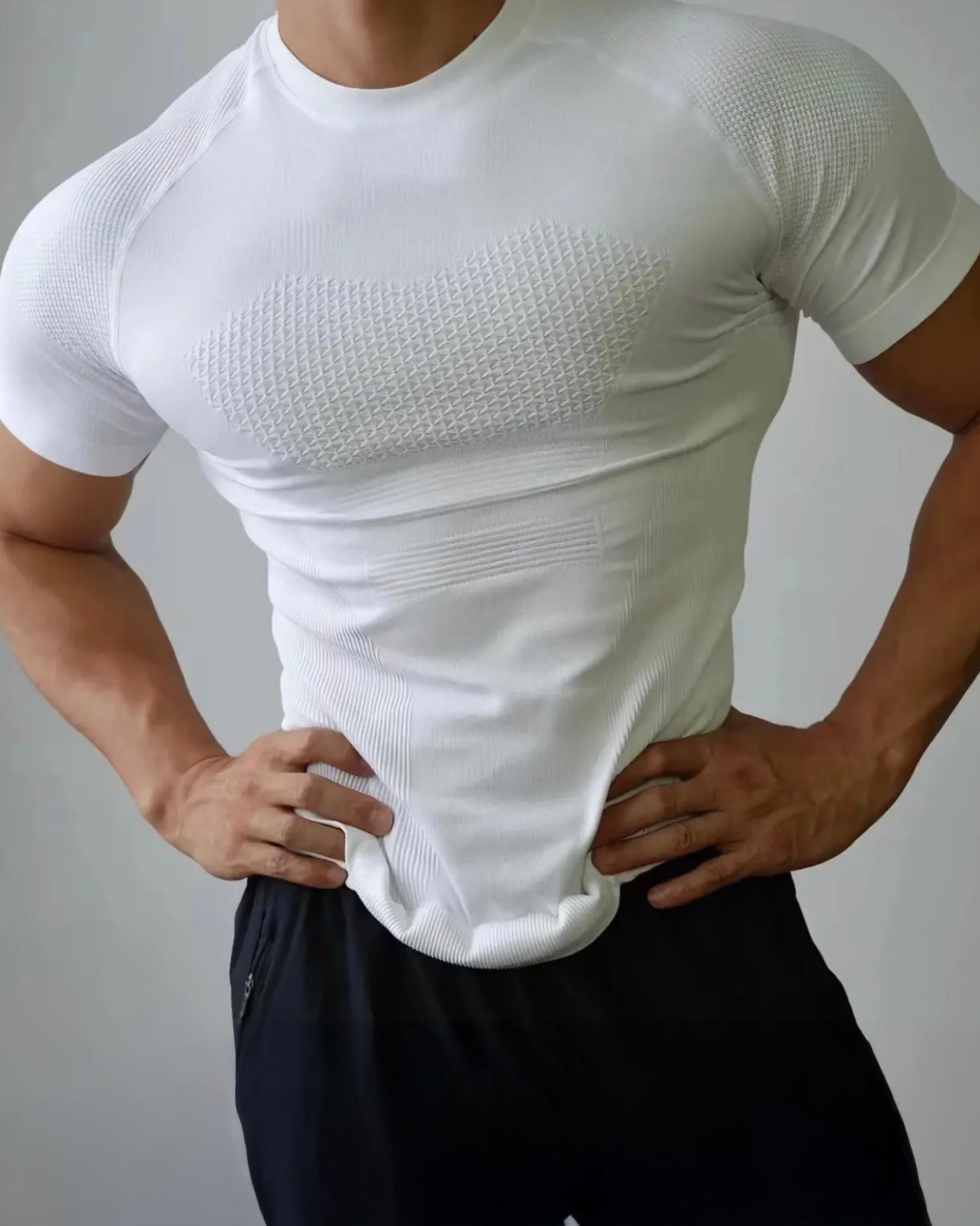 Seamless Quick-Dry Skinny Active Compression Tee New - Ahaselected