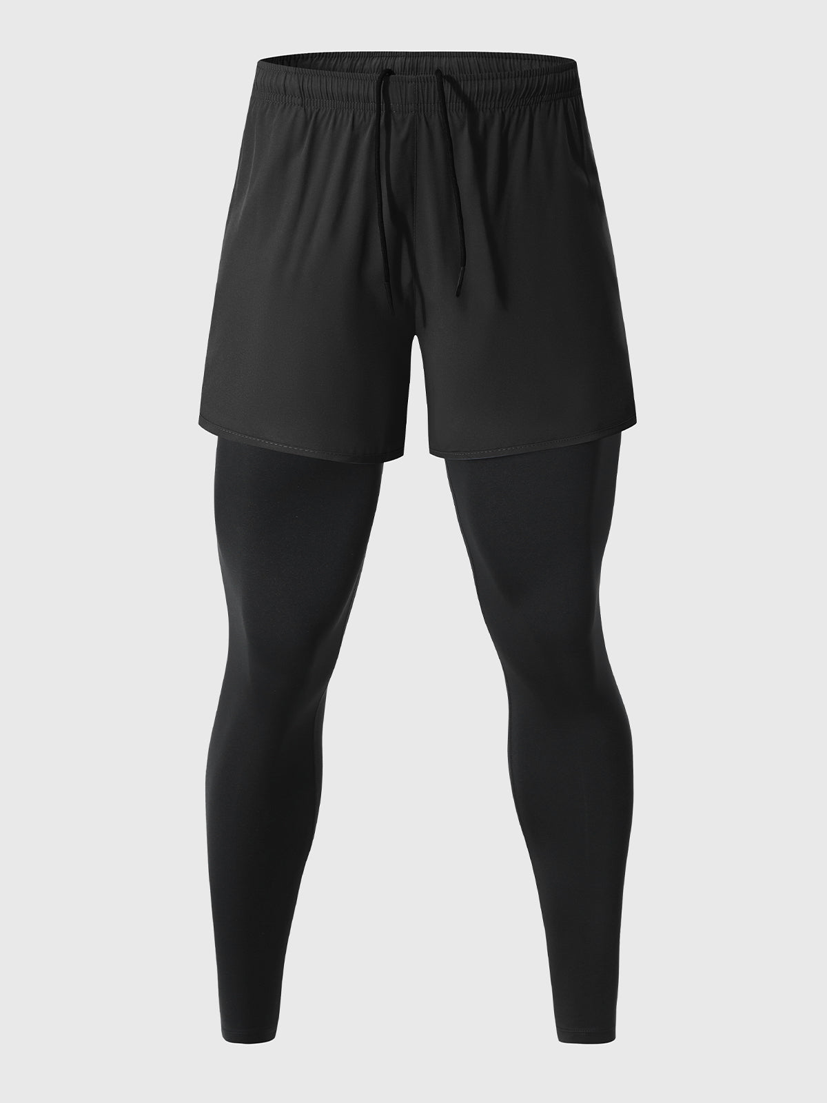 Interval Workout Pant 2 in 1 Compression Tight + Short Combo - Ahaselected