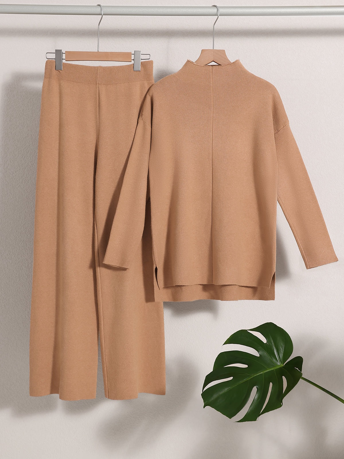 Loose Casual Sweater & Soft Pant 2 Piece Lounge Set - Ahaselected