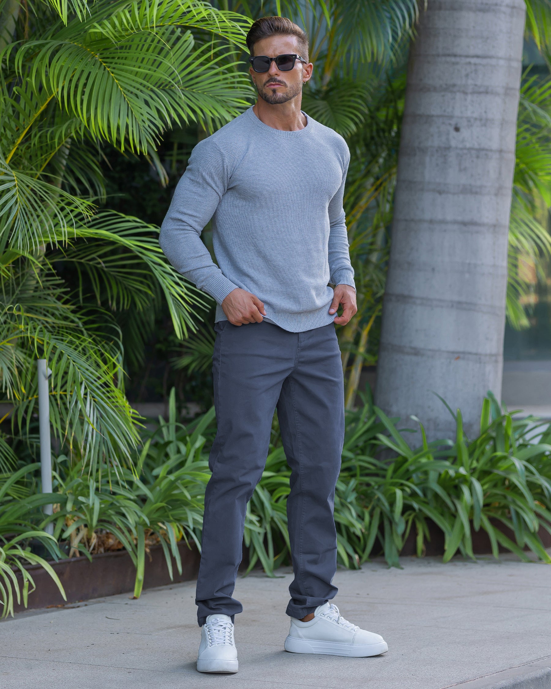Pique Crew Sweater New - Ahaselected