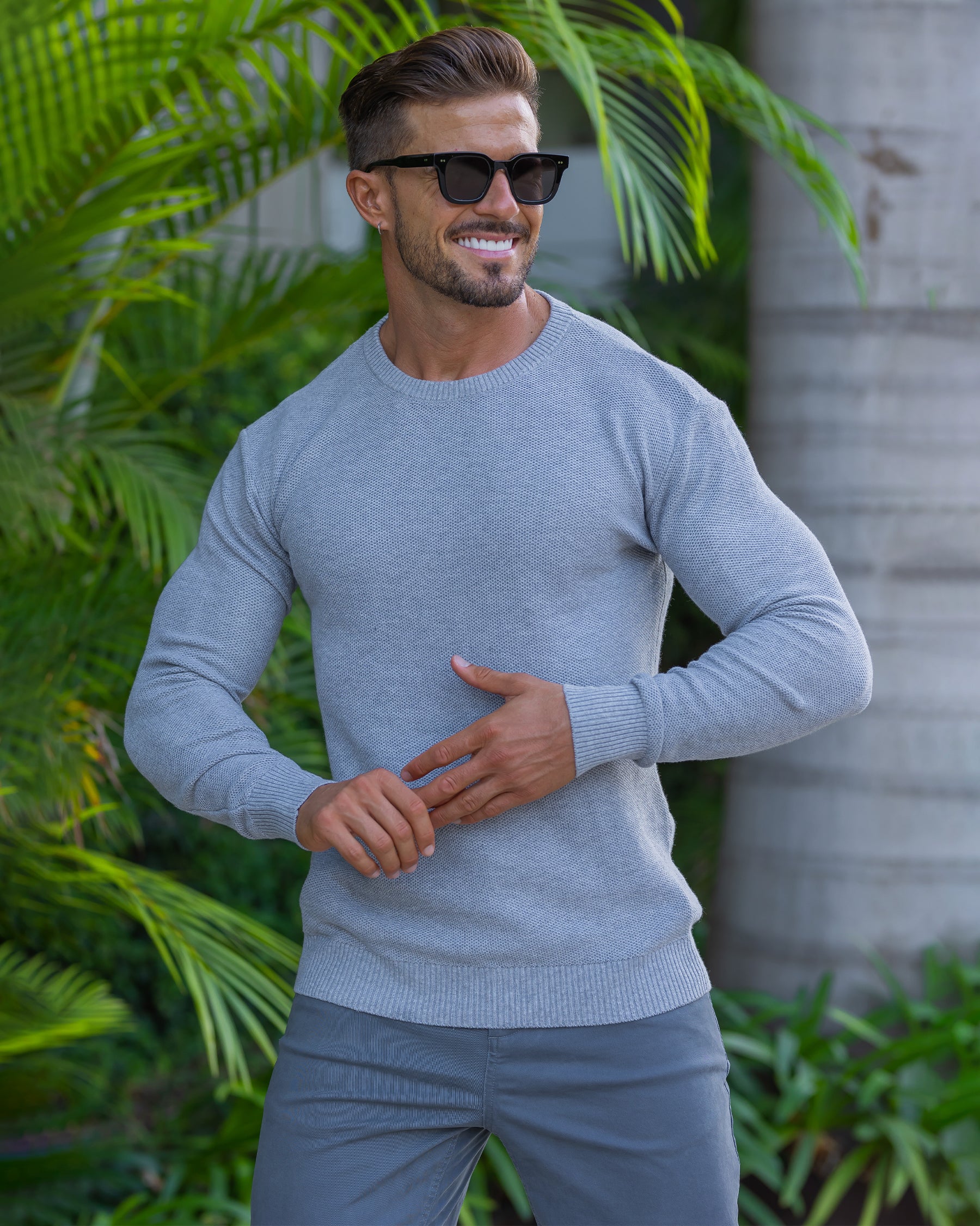 Pique Crew Sweater New - Ahaselected