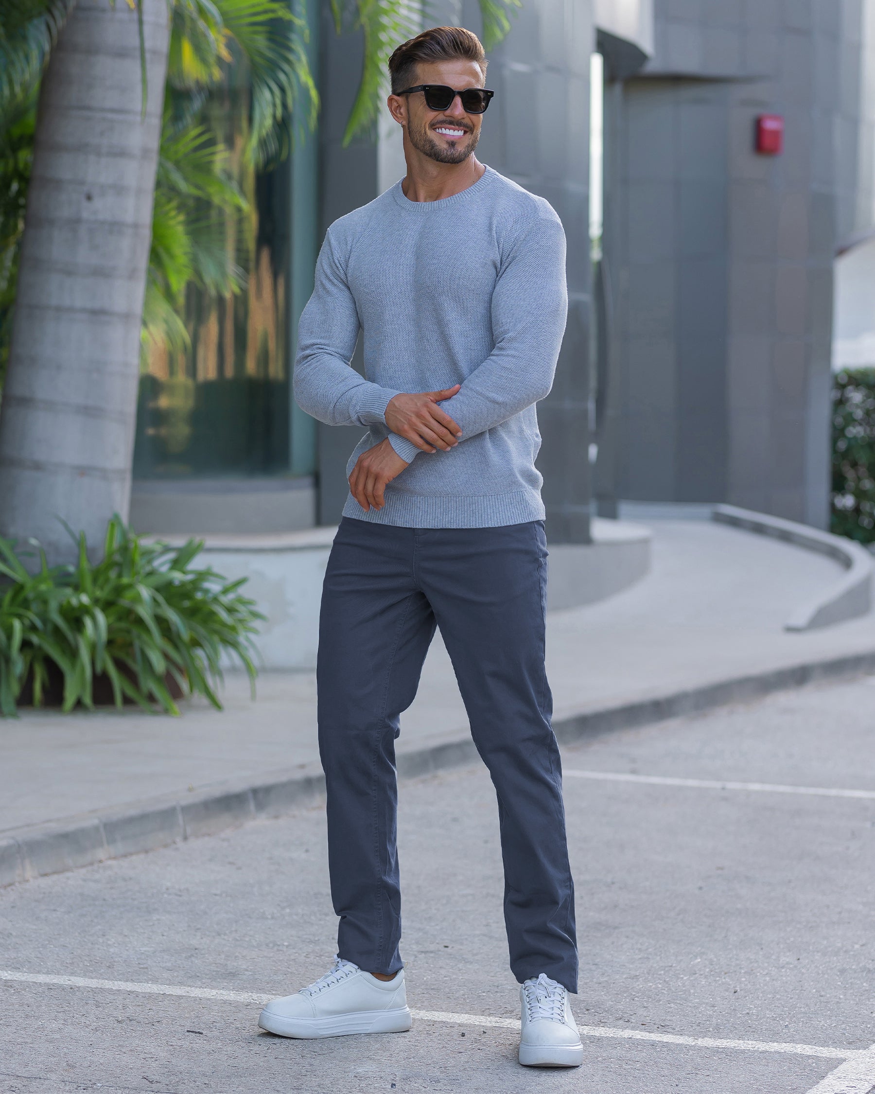 Pique Crew Sweater New - Ahaselected