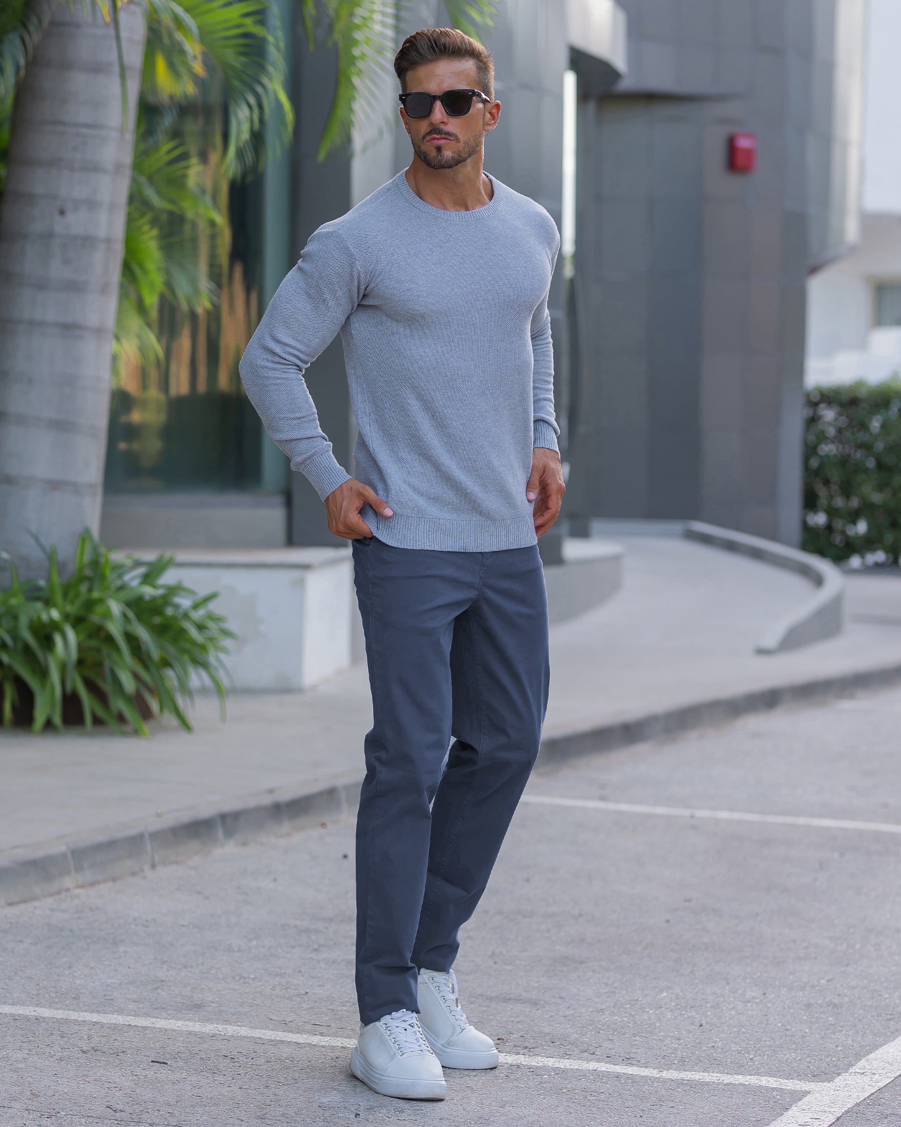 Pique Crew Sweater New - Ahaselected