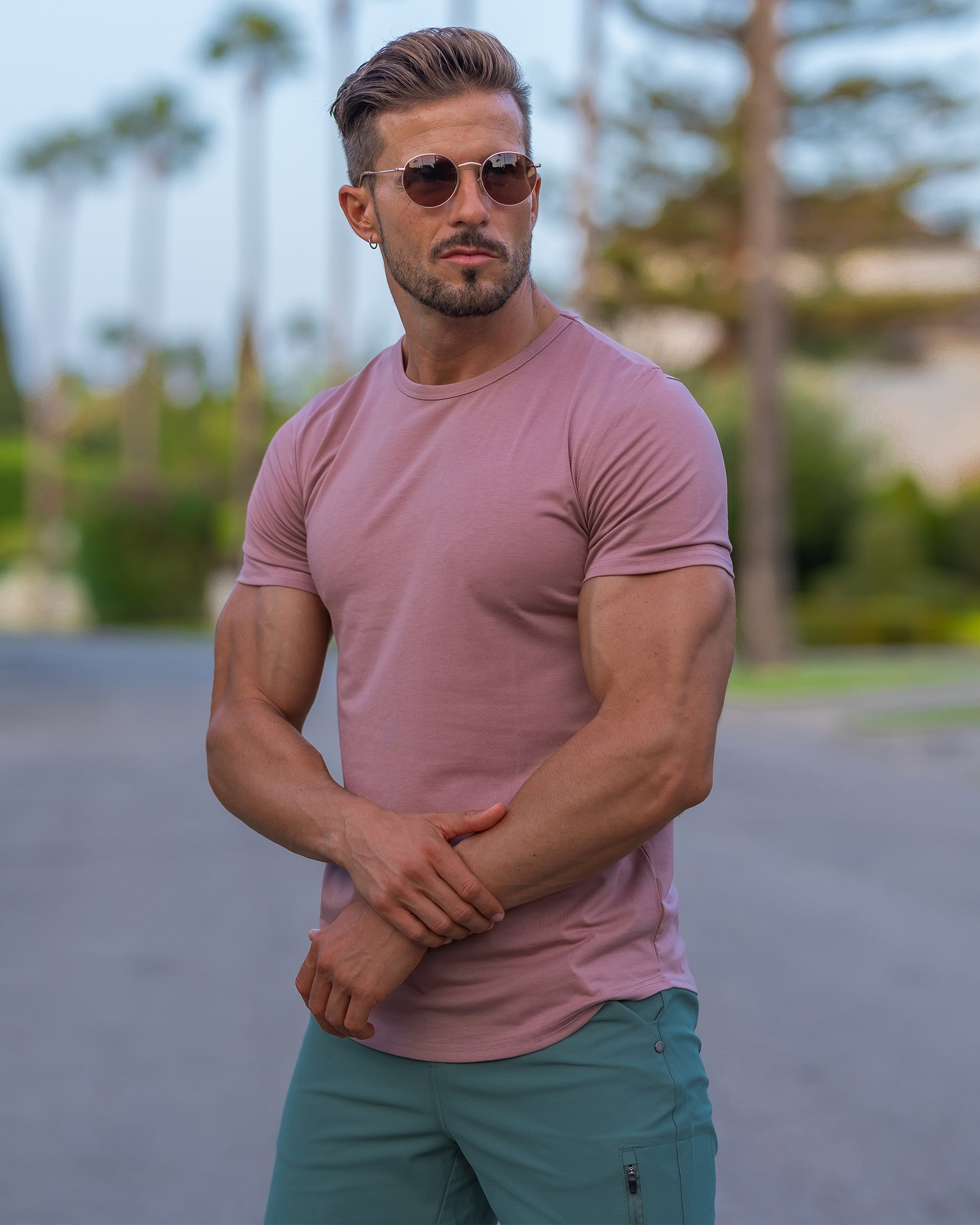 All Day Elite Curve-Hem Tee Short Sleeve New Color - Ahaselected