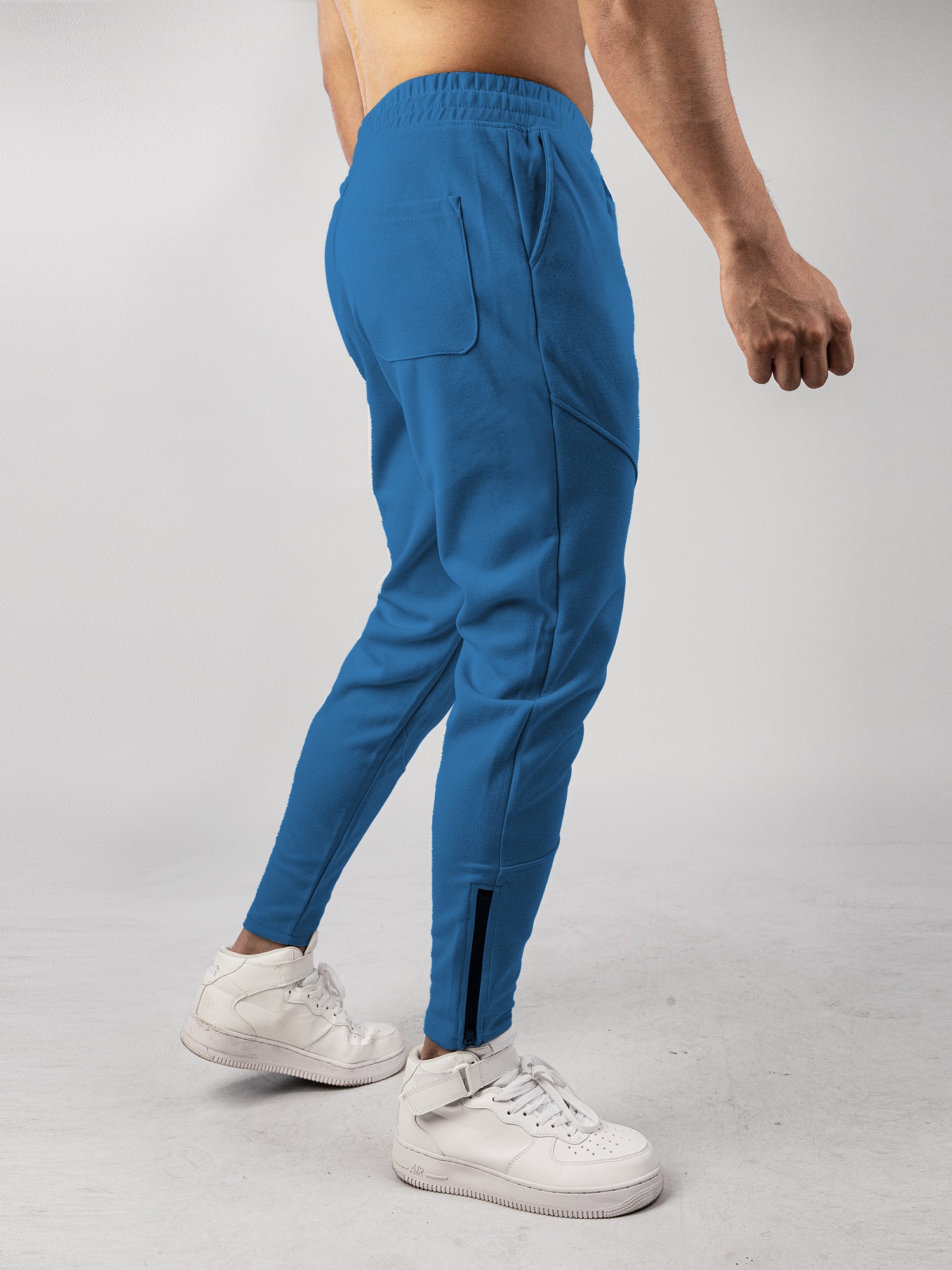 Men’s Warm Spliced Training Joggers with Zipper Hems - Ahaselected