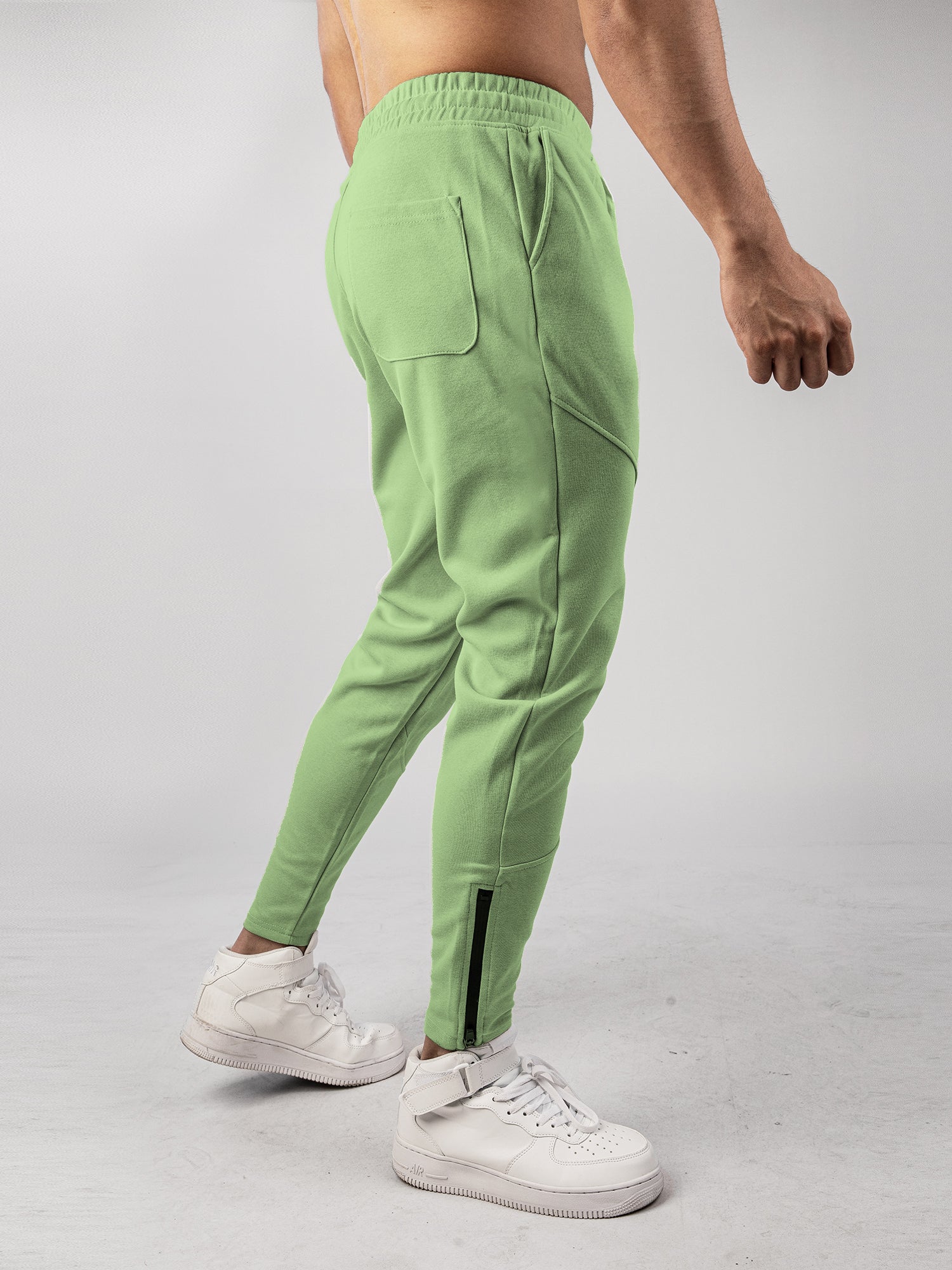 Men’s Warm Spliced Training Joggers with Zipper Hems - Ahaselected