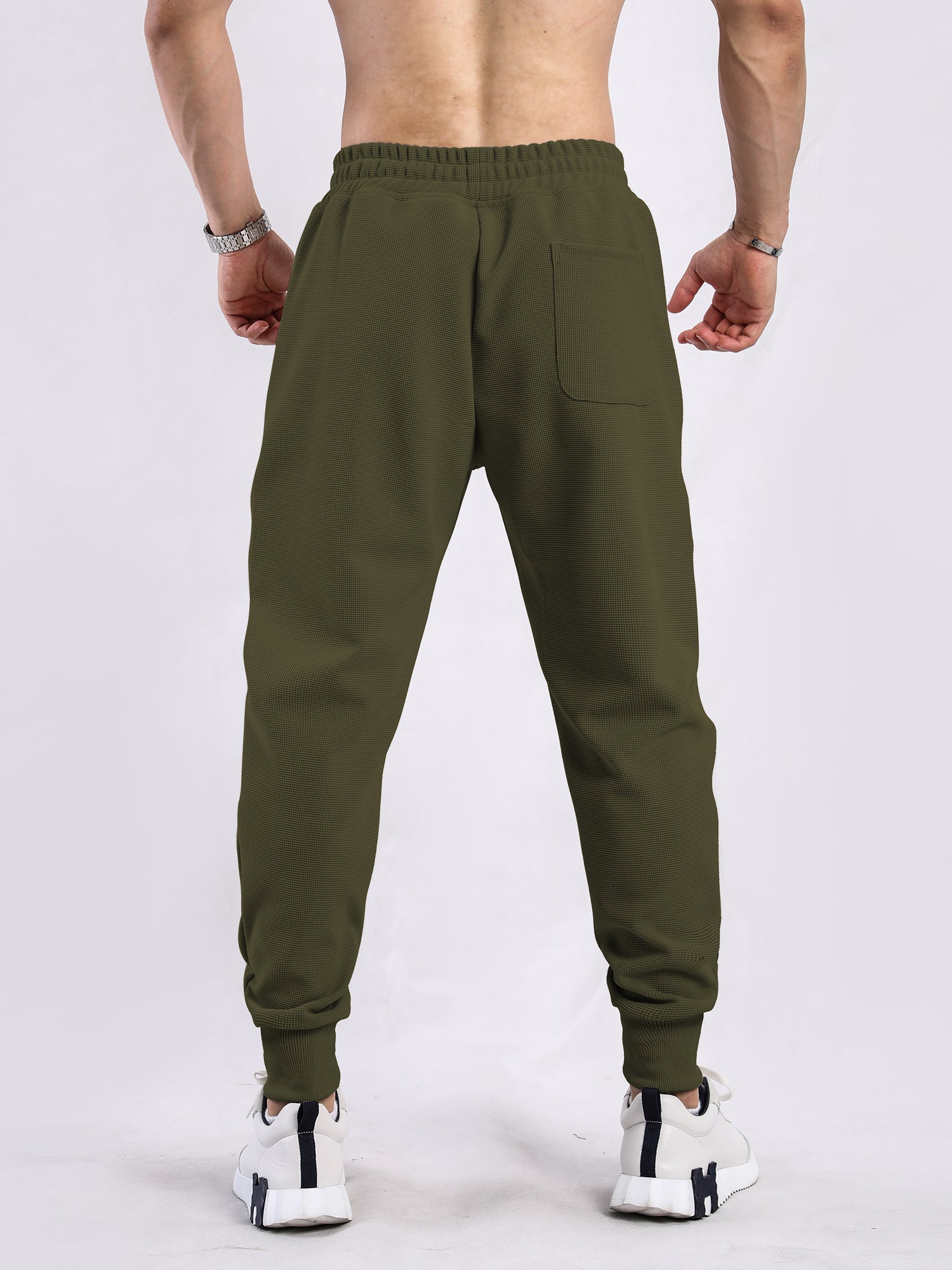 Soft Waffle Texture Performance Joggers - Ahaselected