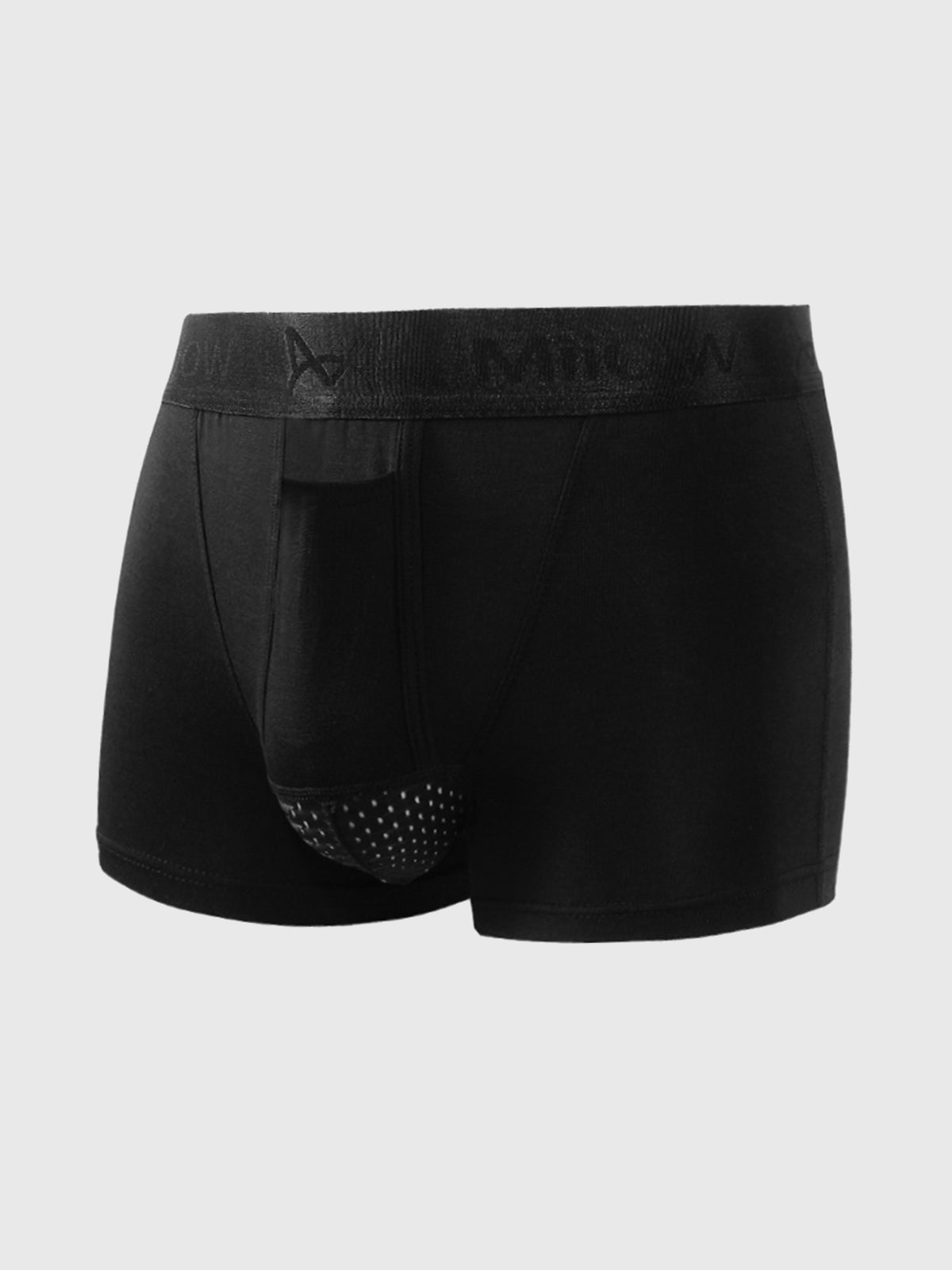 3 Packs M's Dual Pouch Trunks Separate Fly Boxer Briefs - Ahaselected