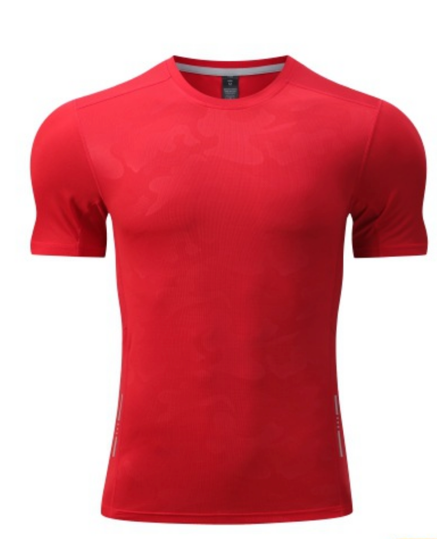 T-shirt d’entraînement pour homme à imprimé camouflage et tissu performant-thumbmail-19