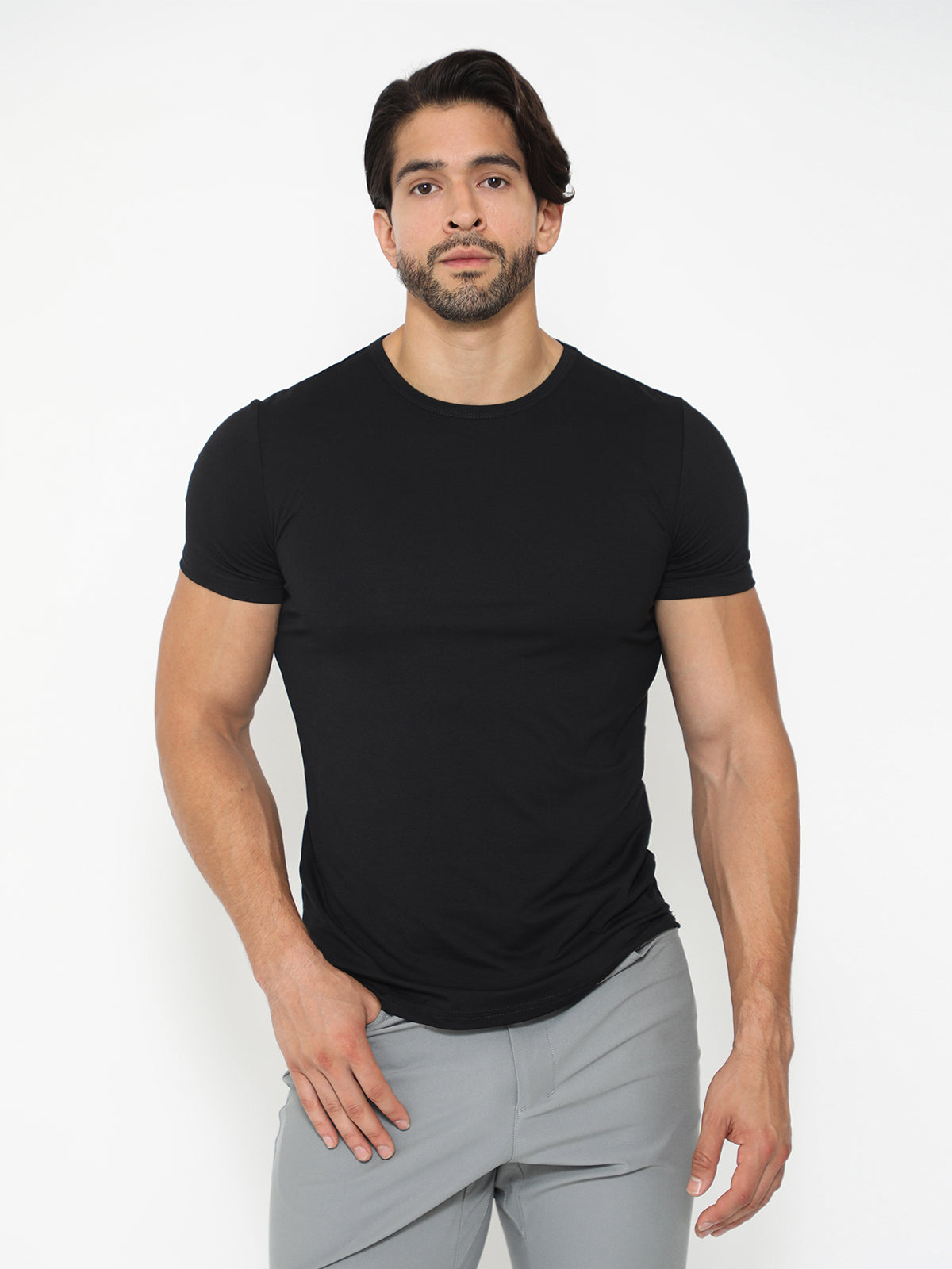 5-Pack All Day Elite Curve-Hem Tee Short Sleeve - Ahaselected