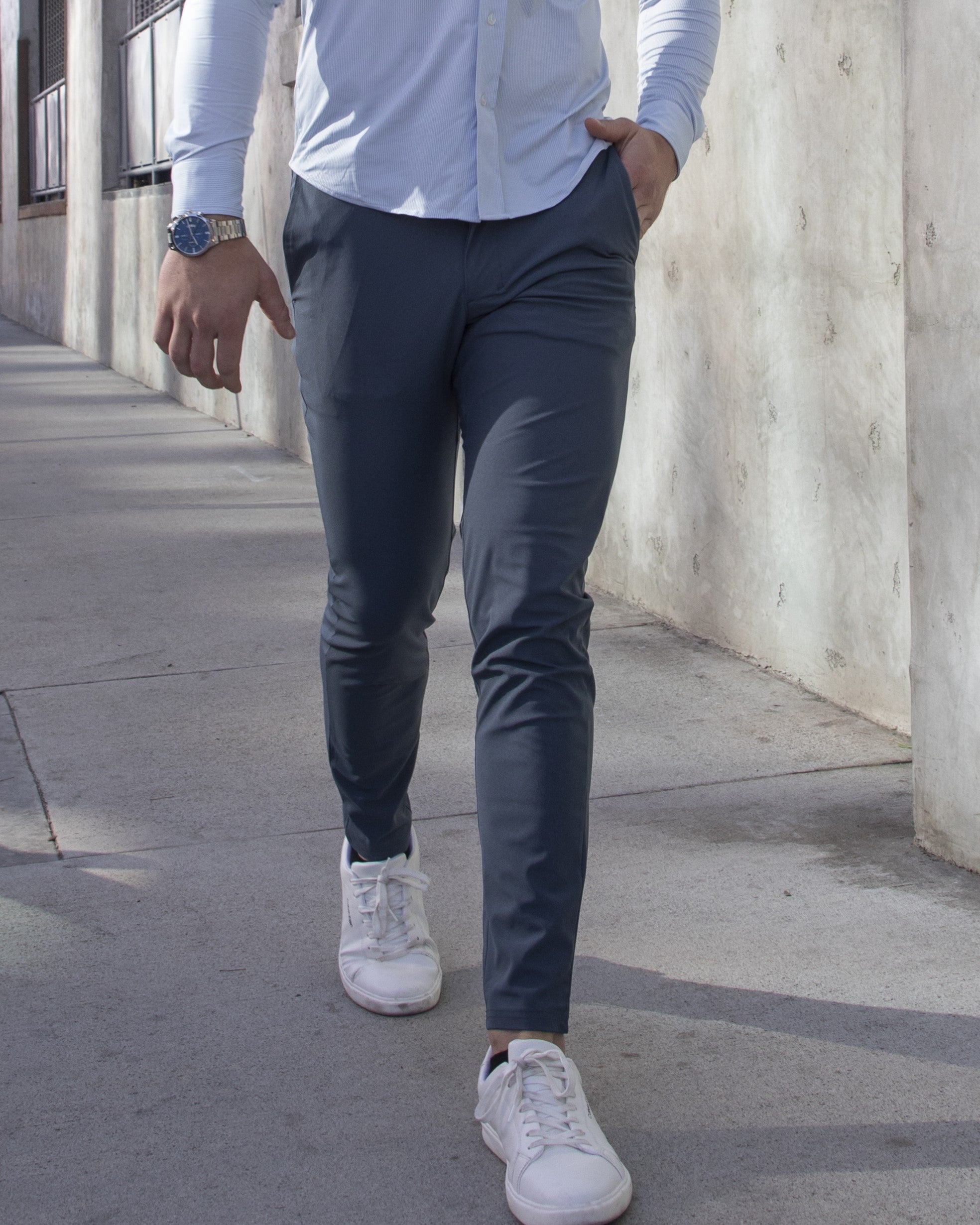 All Day Elite Performance™ Tapered Slim Fit Chino Pants - Ahaselected