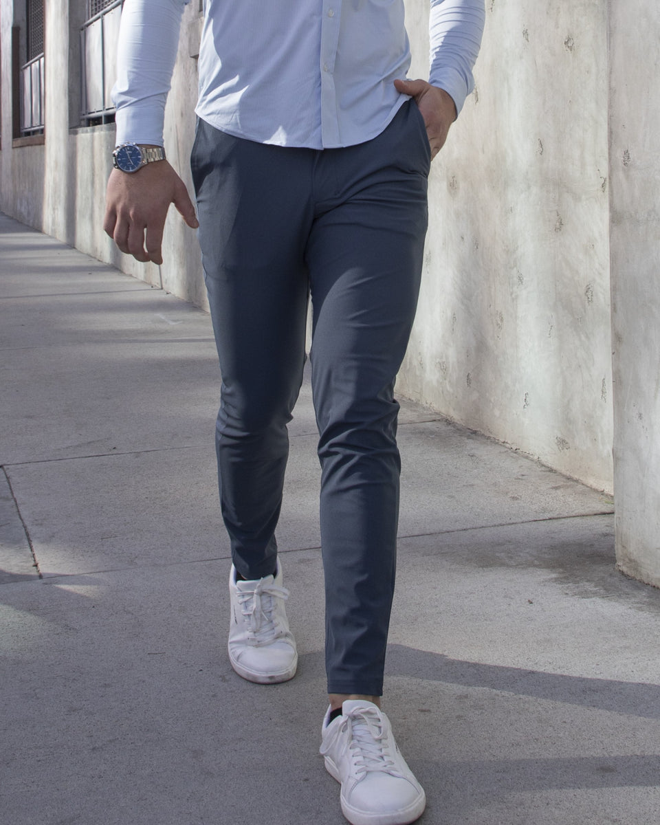 All Day Elite Performance Chino Pants - Tapered Slim Fit | Ahaselected