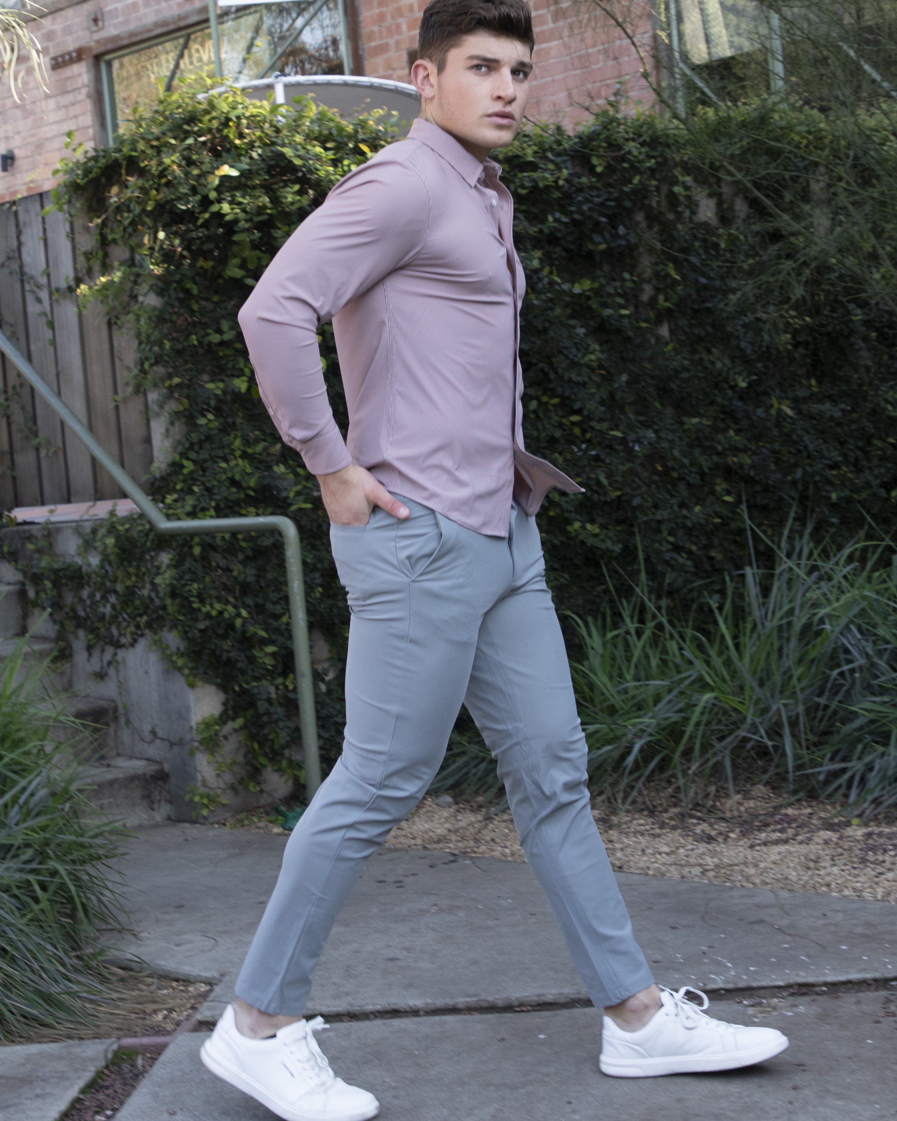 All Day Elite Performance Chino Pants - Tapered Slim Fit - Ahaselected