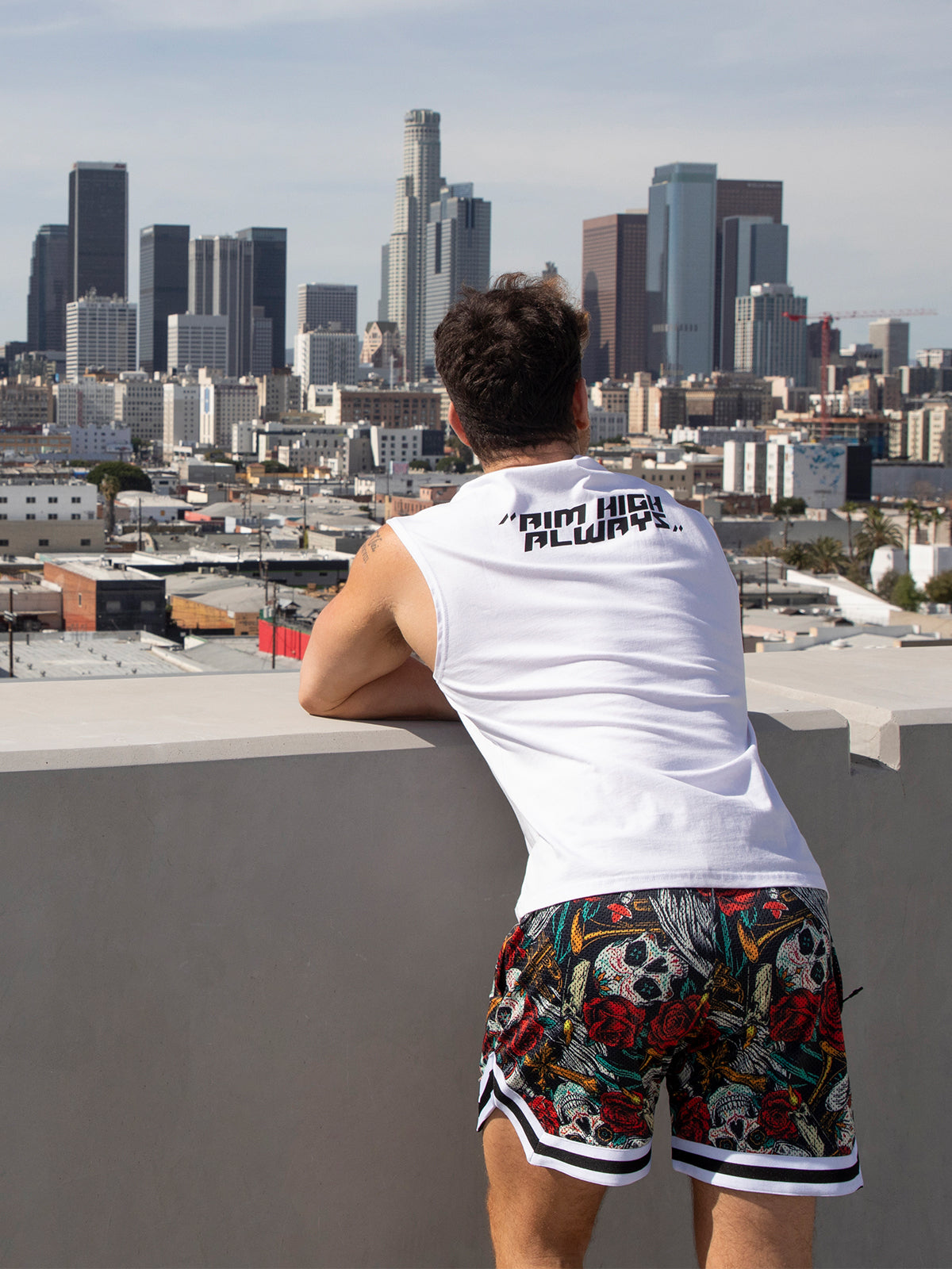 Gym To Street Mesh 6" Short-Palm Print - Ahaselected