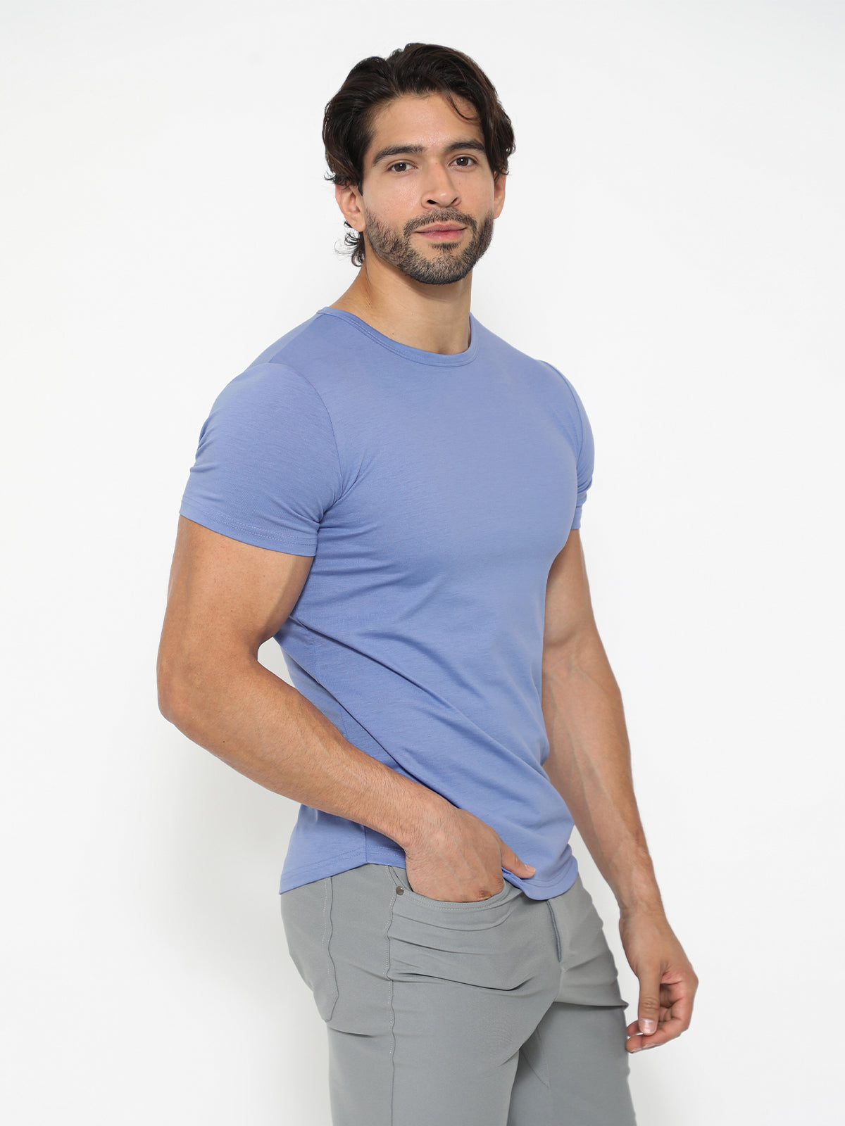 All Day Elite Curve-Hem Tee Short Sleeve New - Ahaselected