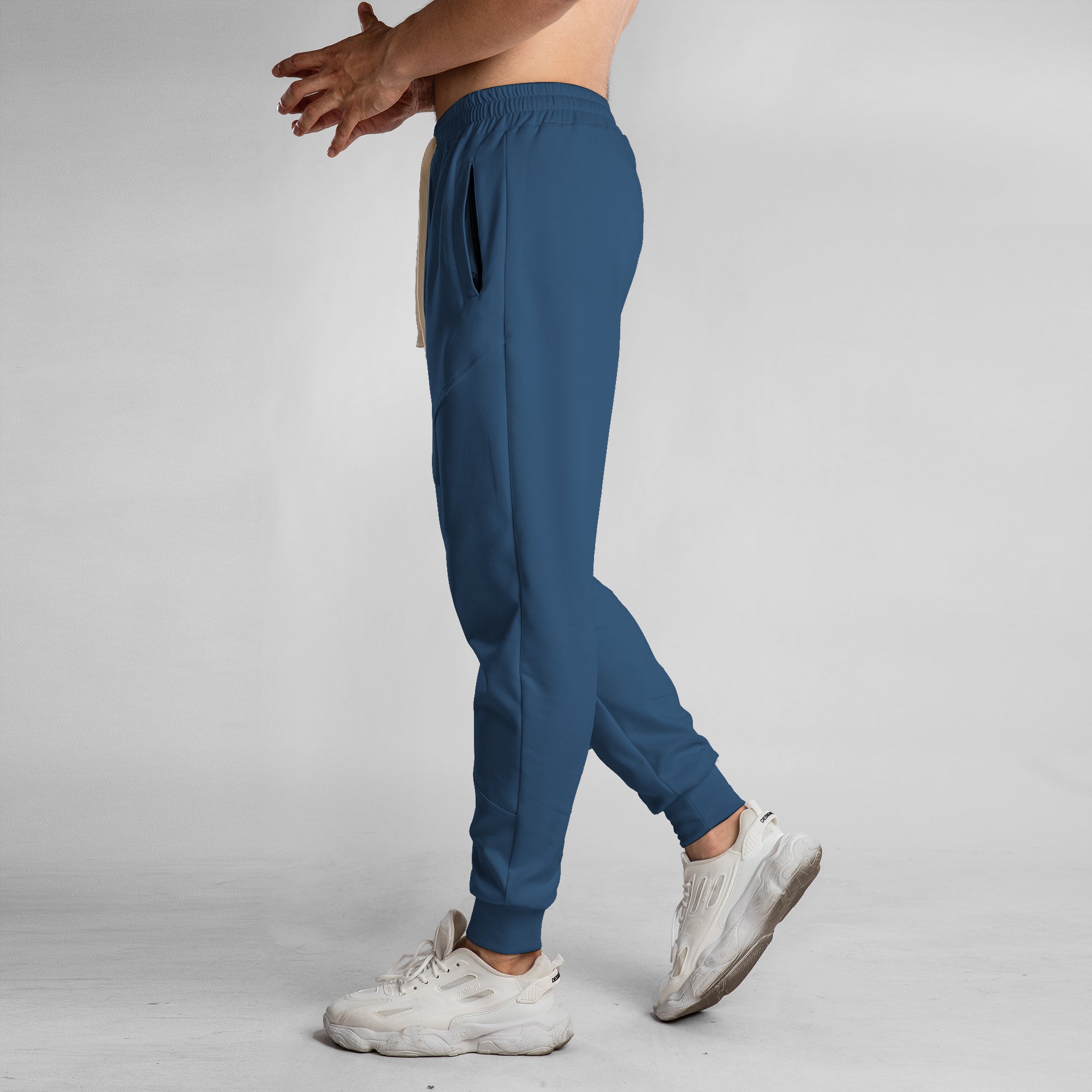 Stretch Performance Panel Joggers with Zipper Pockets - Ahaselected