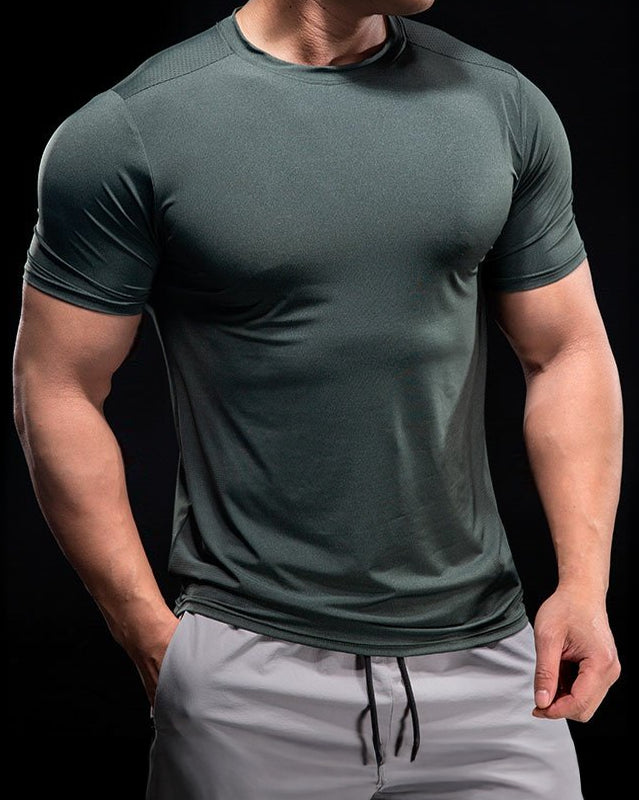 Quick Dry Short Sleeve Running T-shirt - Ahaselected