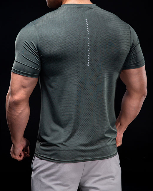Quick Dry Short Sleeve Running T-shirt - Ahaselected