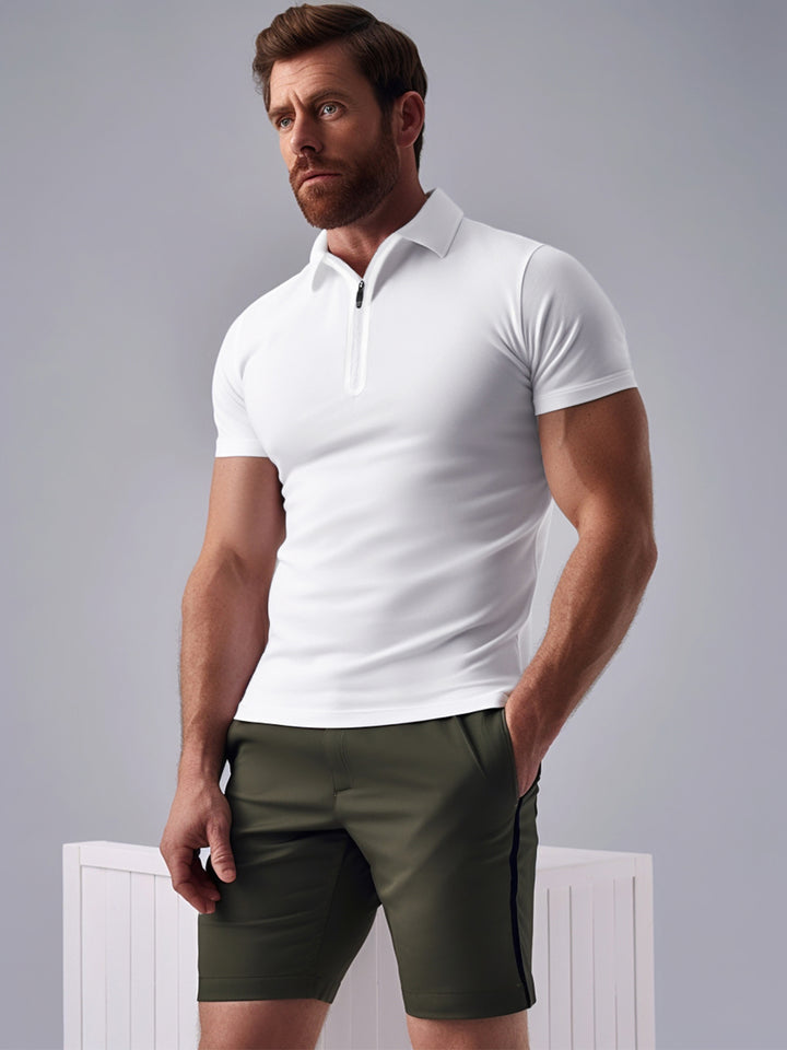 M's Evolution Short Sleeve Polo Shirt Tech Pique Fabric
