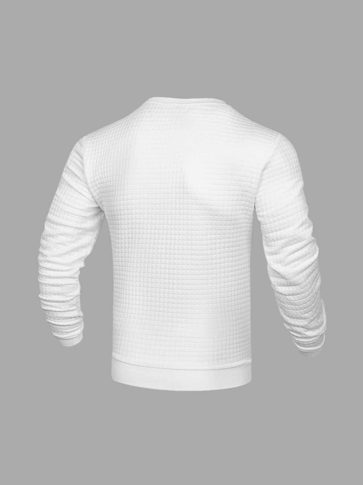 Comfy Waffle Crewneck T-Shirt Long Sleeves (app only) - Ahaselected